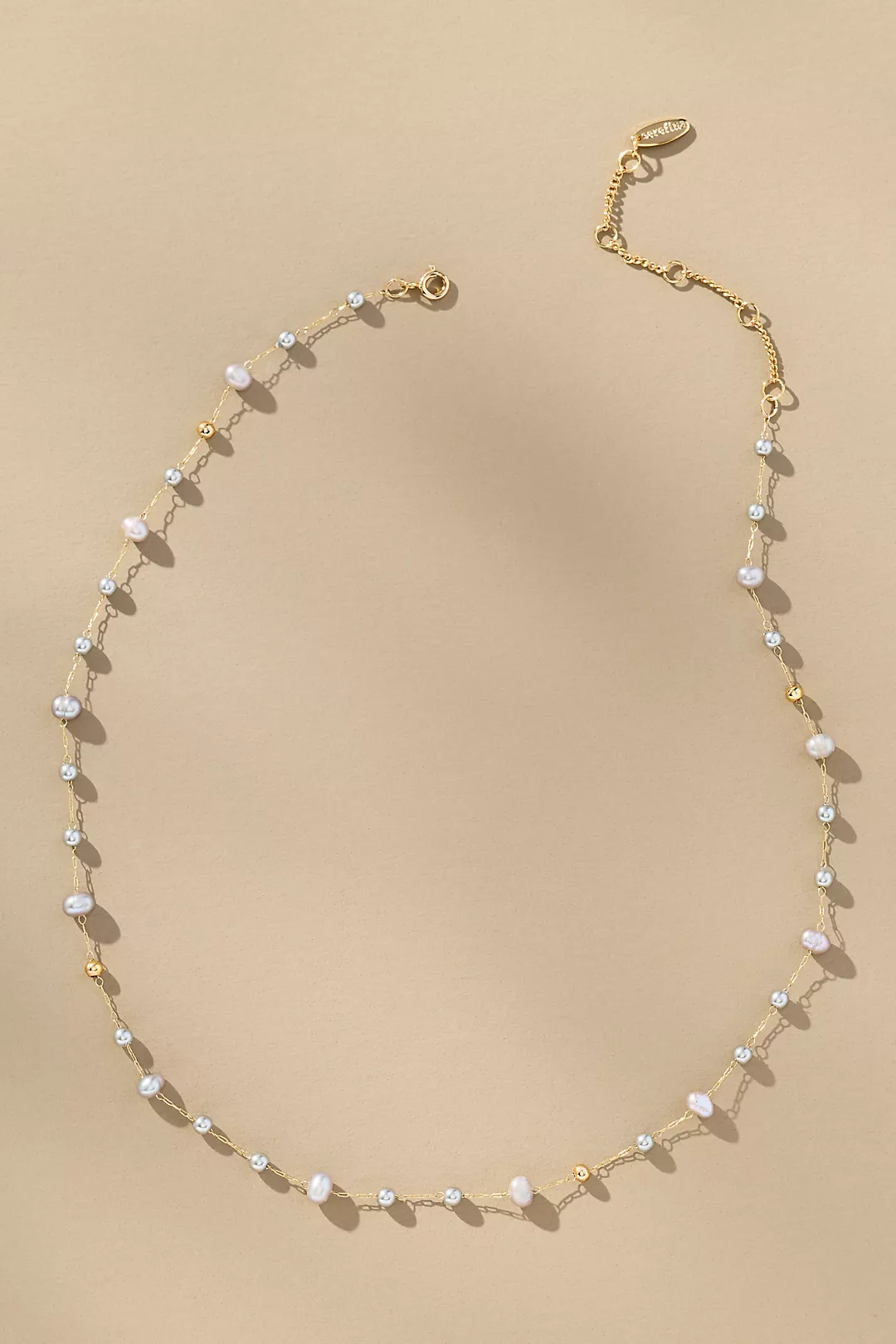 Mixed Bead Dainty Necklace