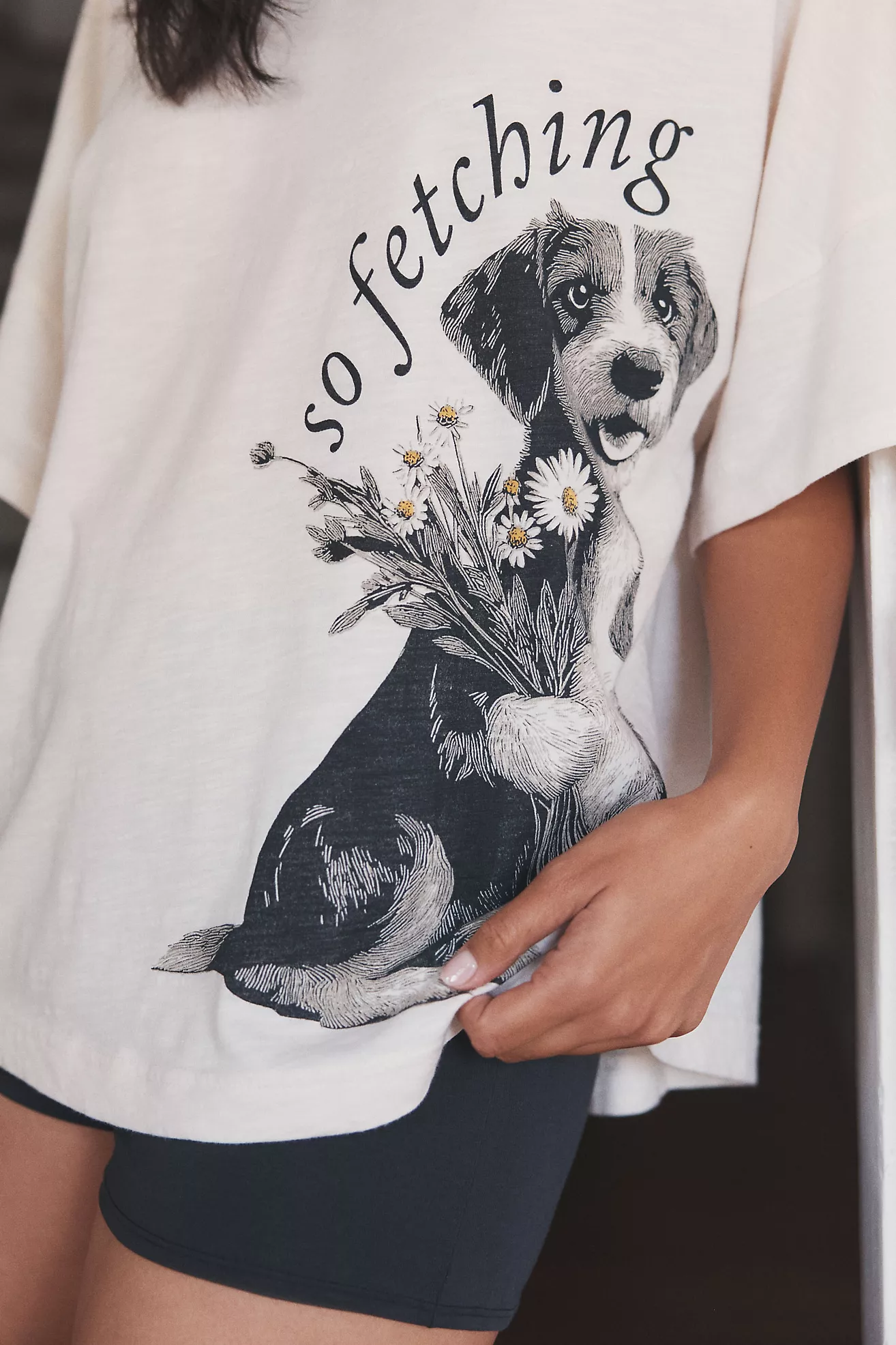 LyreBird Oversized Graphic Sleep Tee