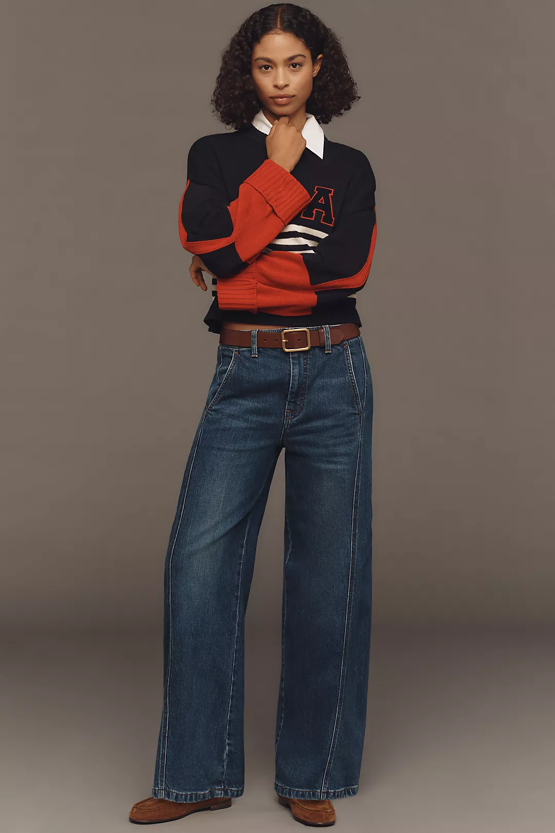 The Lex High-Rise Relaxed Tapered Jeans by Pilcro