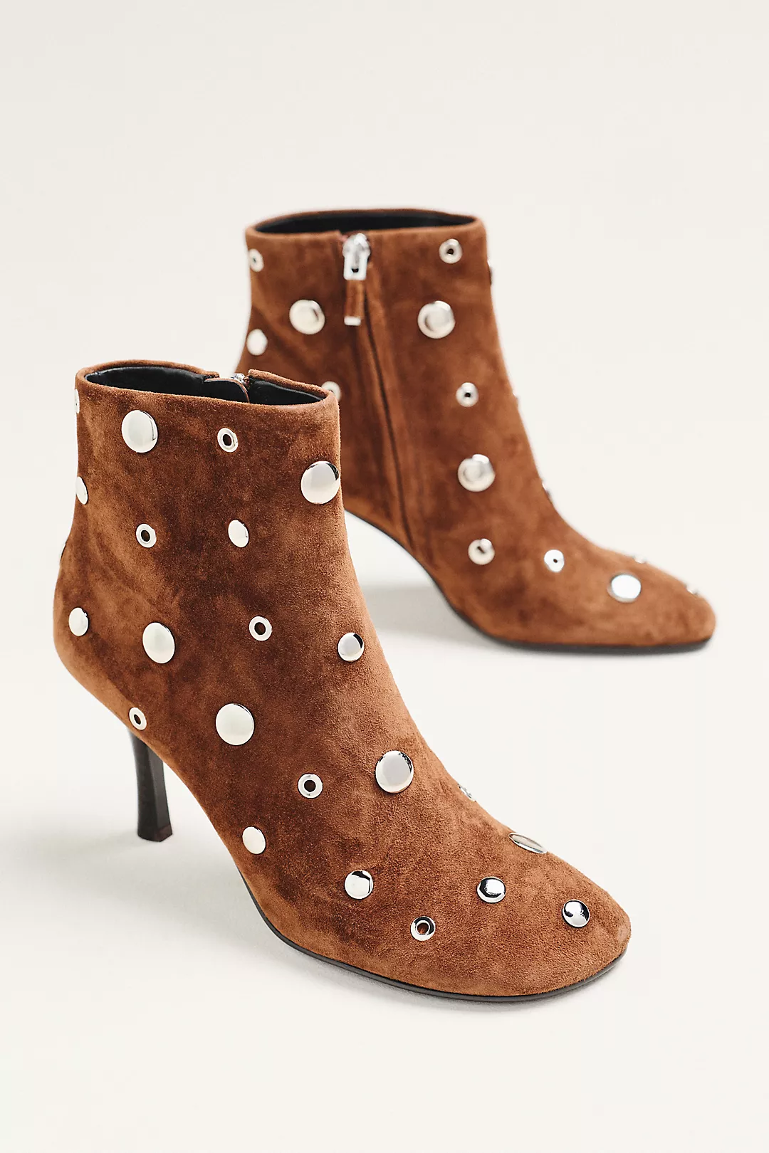 Lola Cruz Studded Grommet Ankle Boots