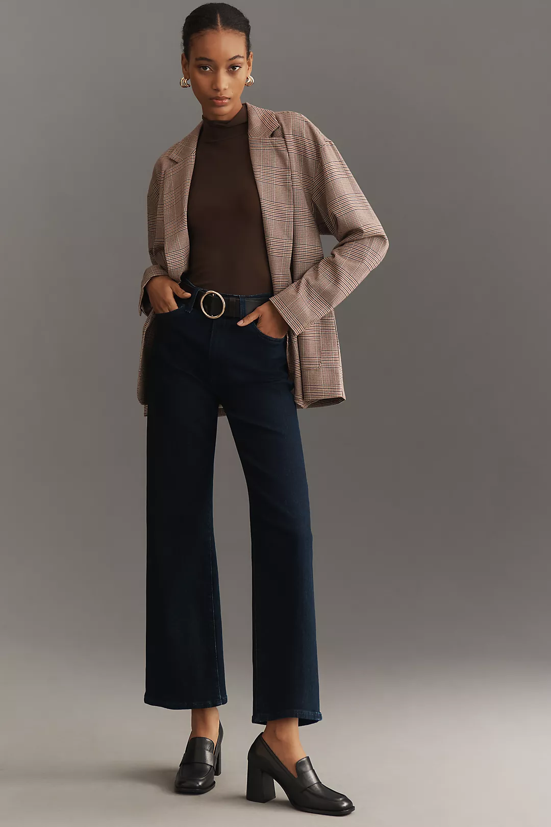 Joe's Jeans Blake High-Rise Wide-Leg Crop Jeans