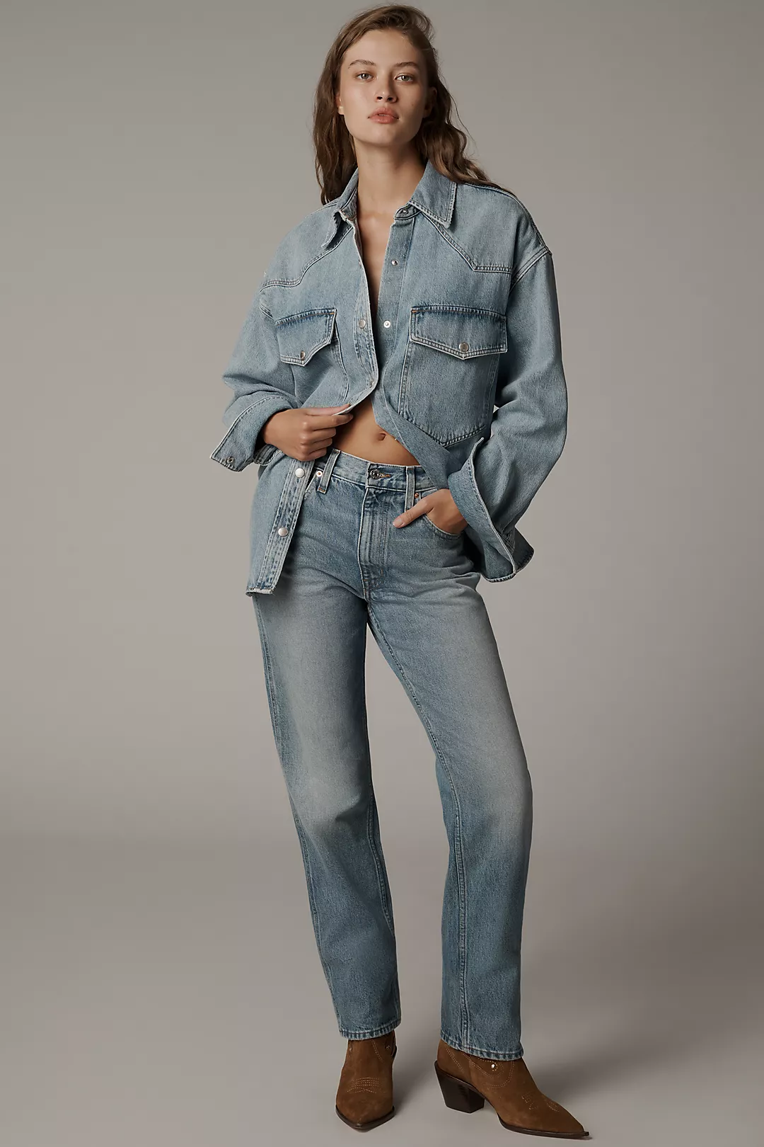 Edwin Kadence High-Rise Straight-Leg Jeans