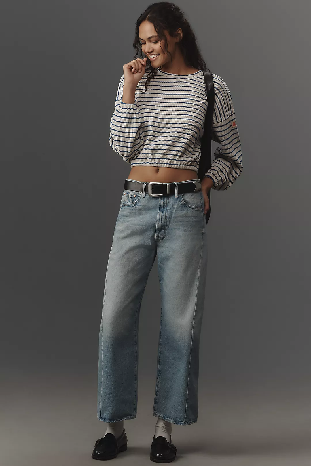 MOTHER The Half-Pipe High-Rise Taper Jeans