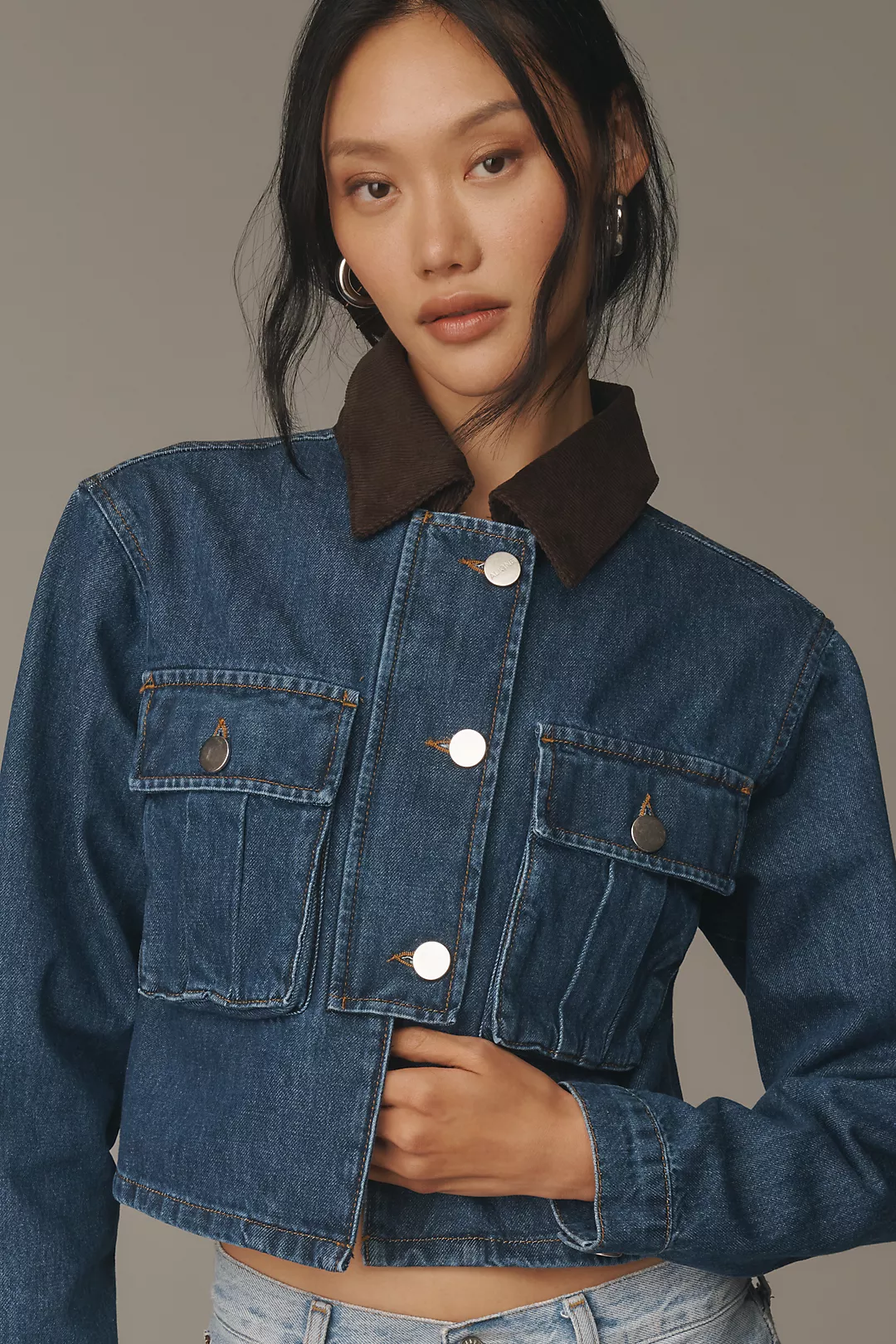 ALIGNE Ethan Crop Denim Jacket
