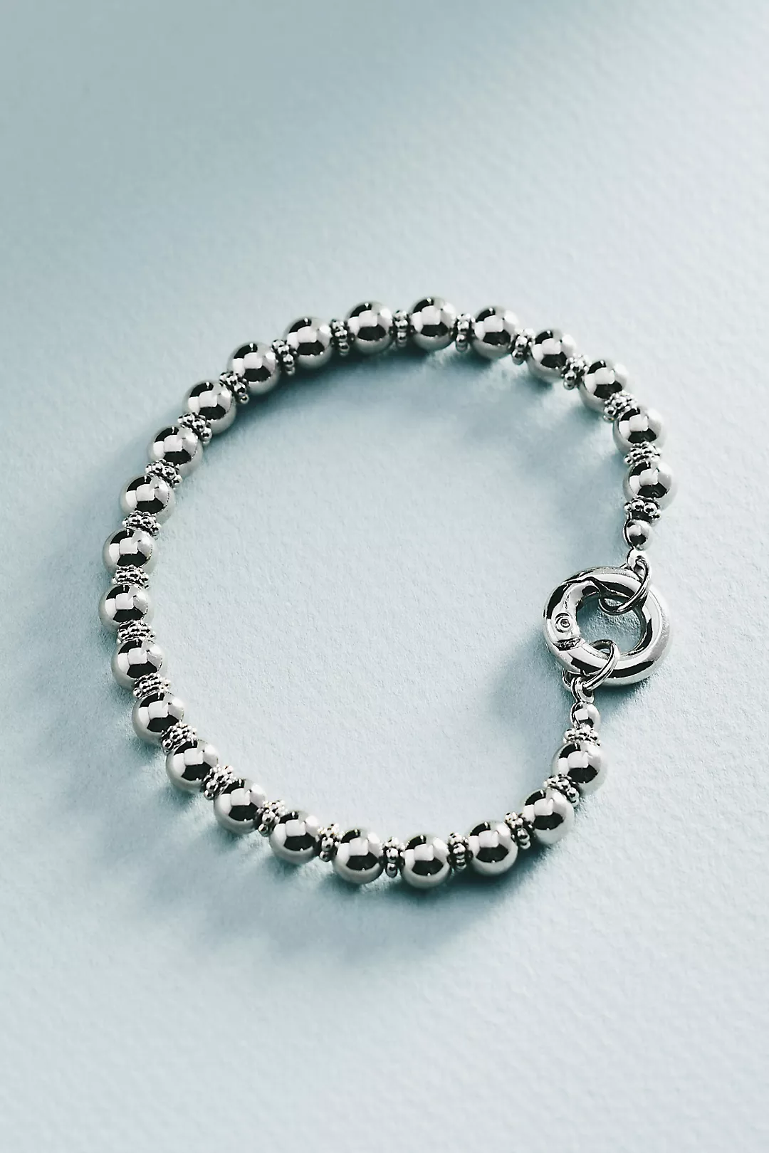 Beaded Link Lock Bracelet