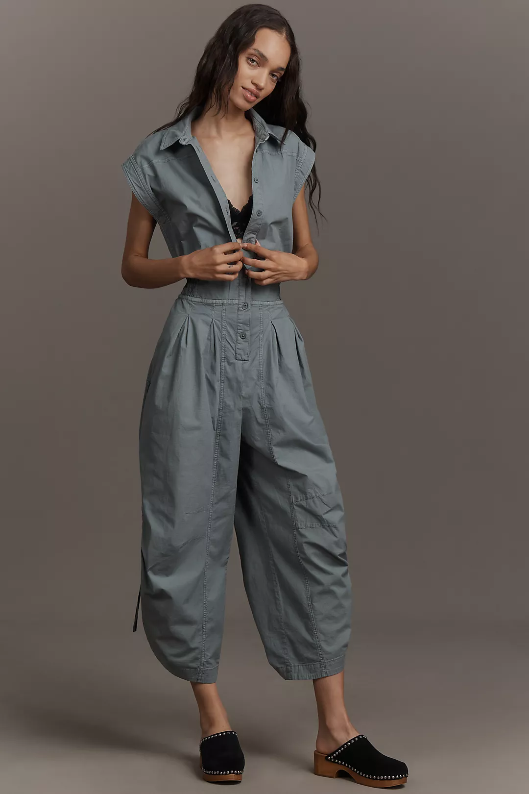 By Anthropologie Ripstop Parachute Jumpsuit