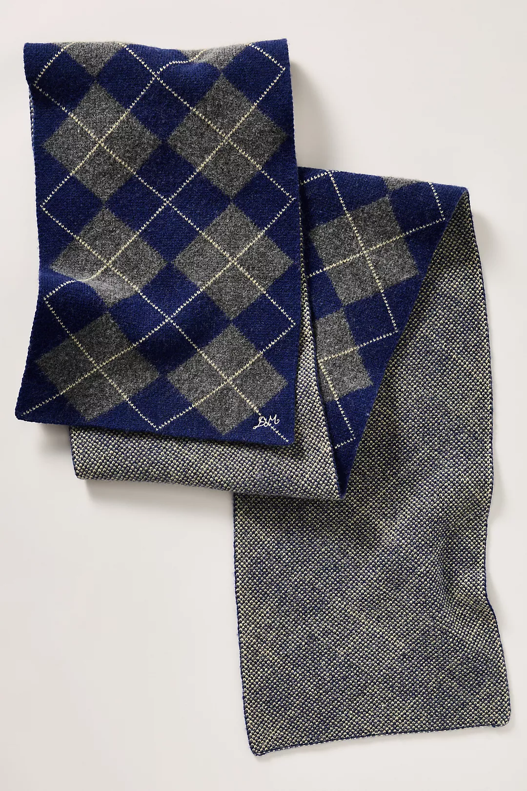 Damson Madder Argyle Saslia Scarf