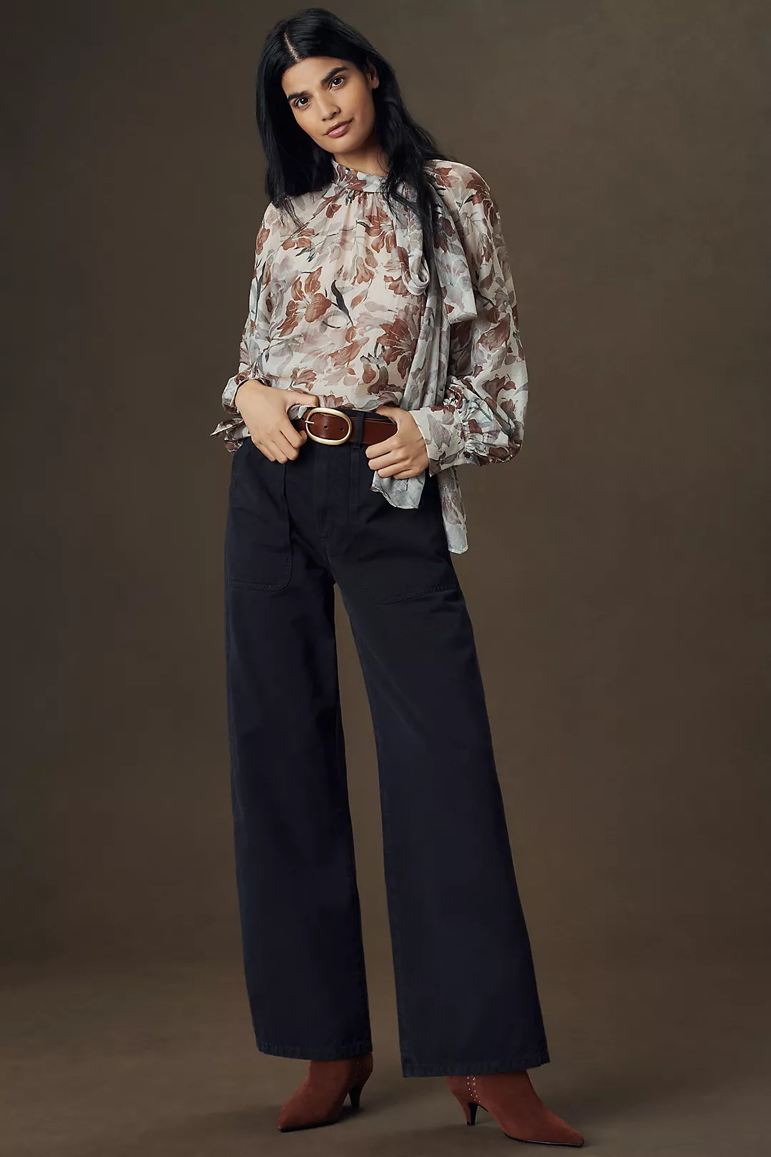 Citizens of Humanity Ayla Cargo High-Rise Wide-Leg Pants