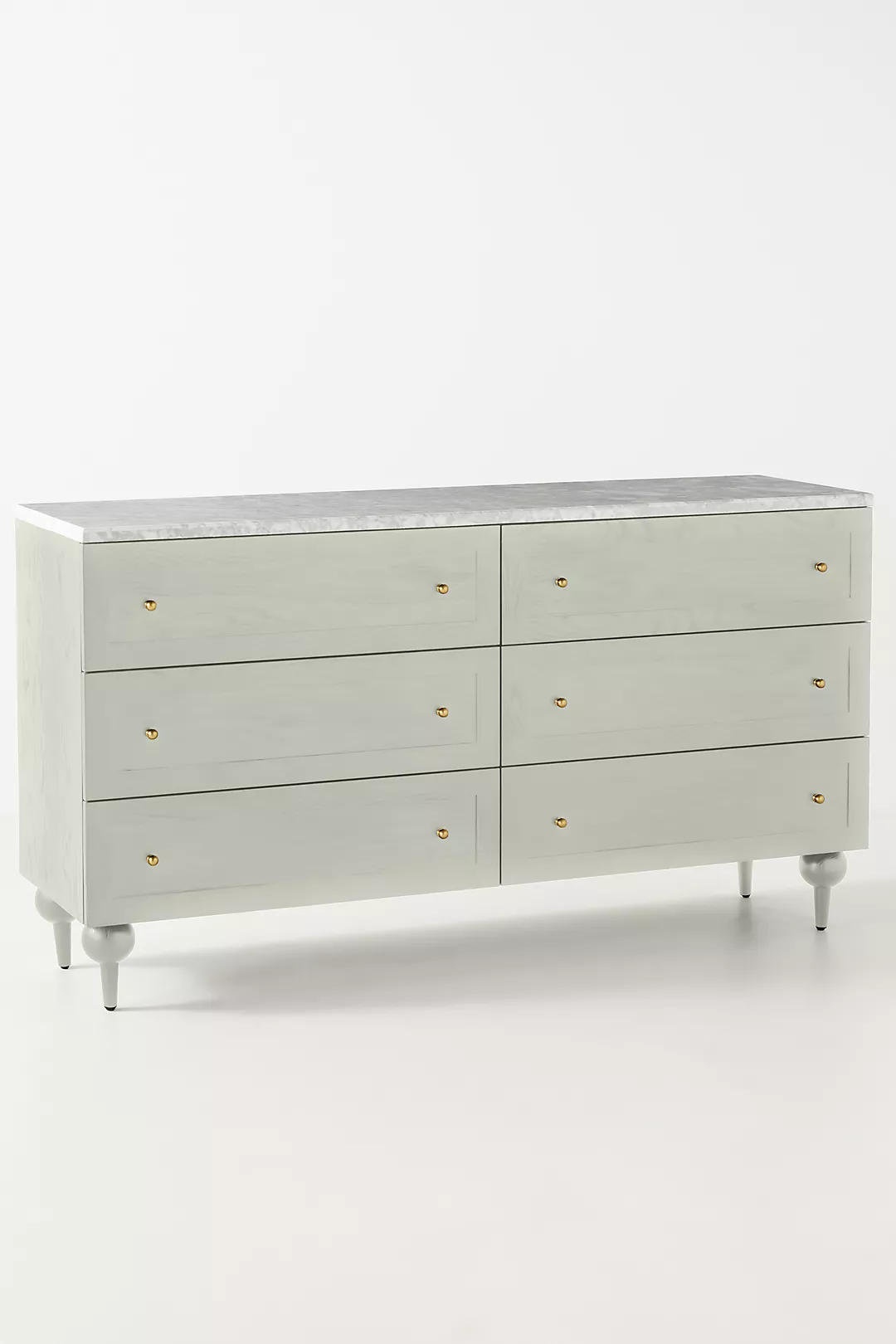 The Fern Marble Top Six-Drawer Dresser