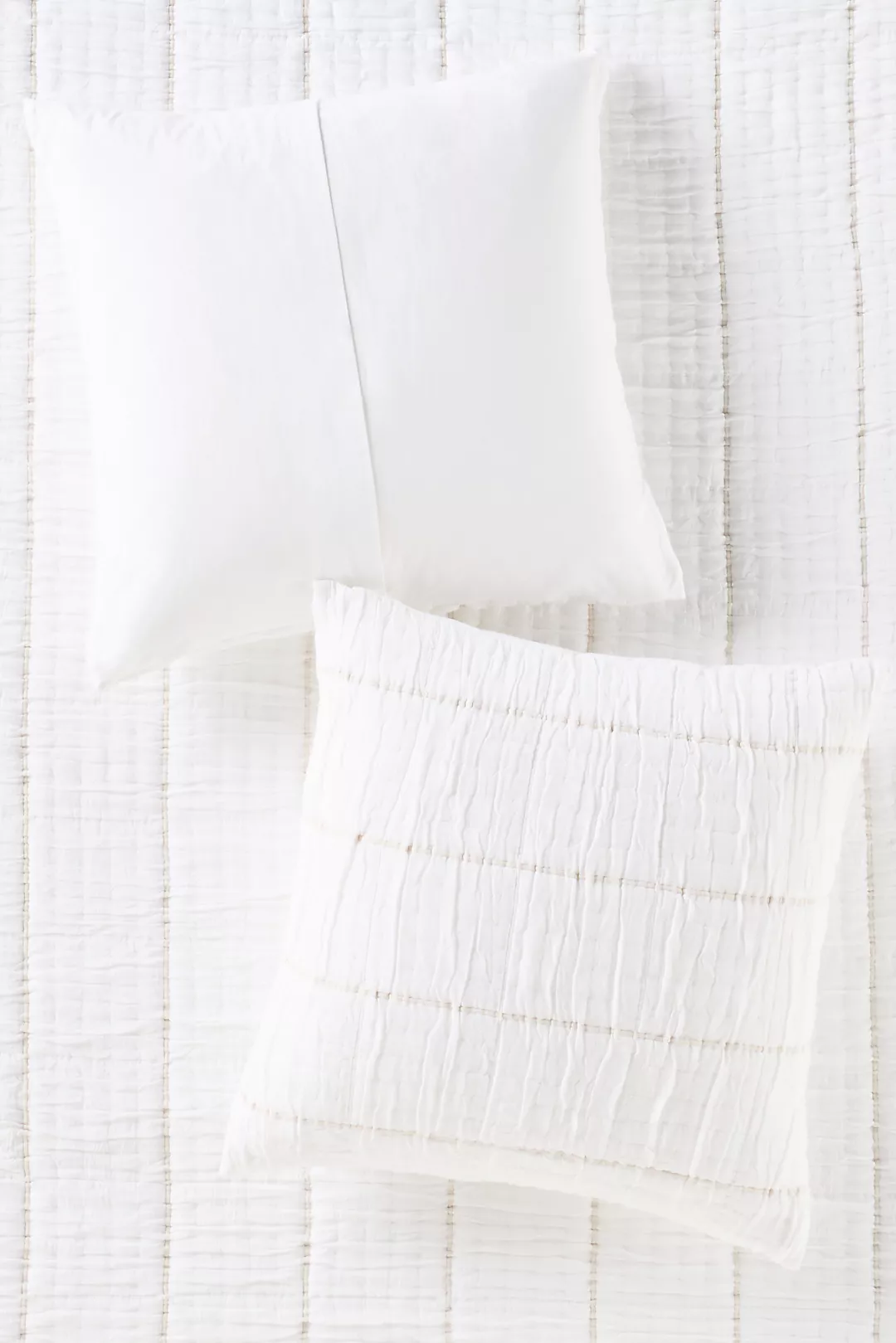 Striped Cotton Gauze Euro Sham