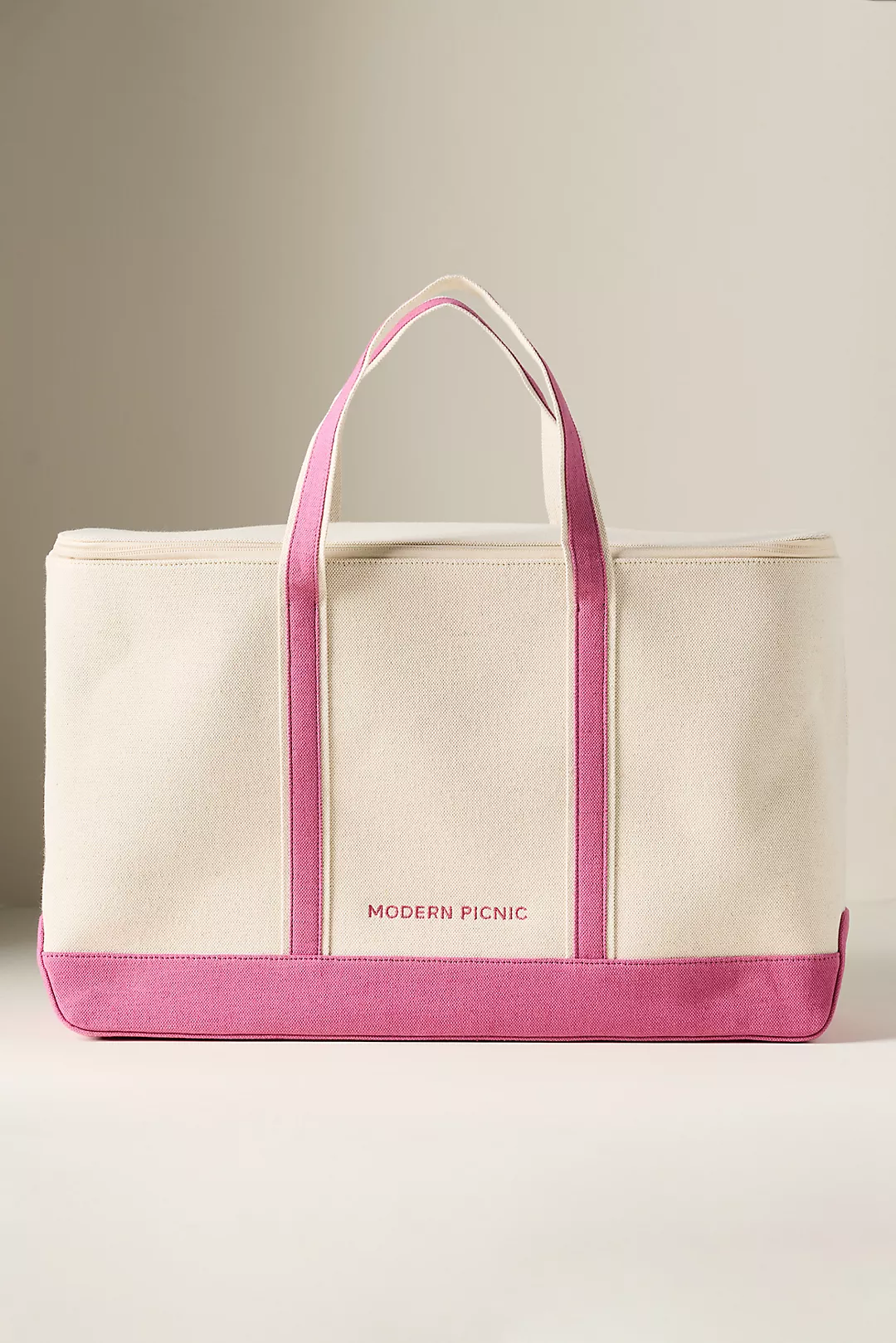 Modern Picnic Canvas Cooler Bag
