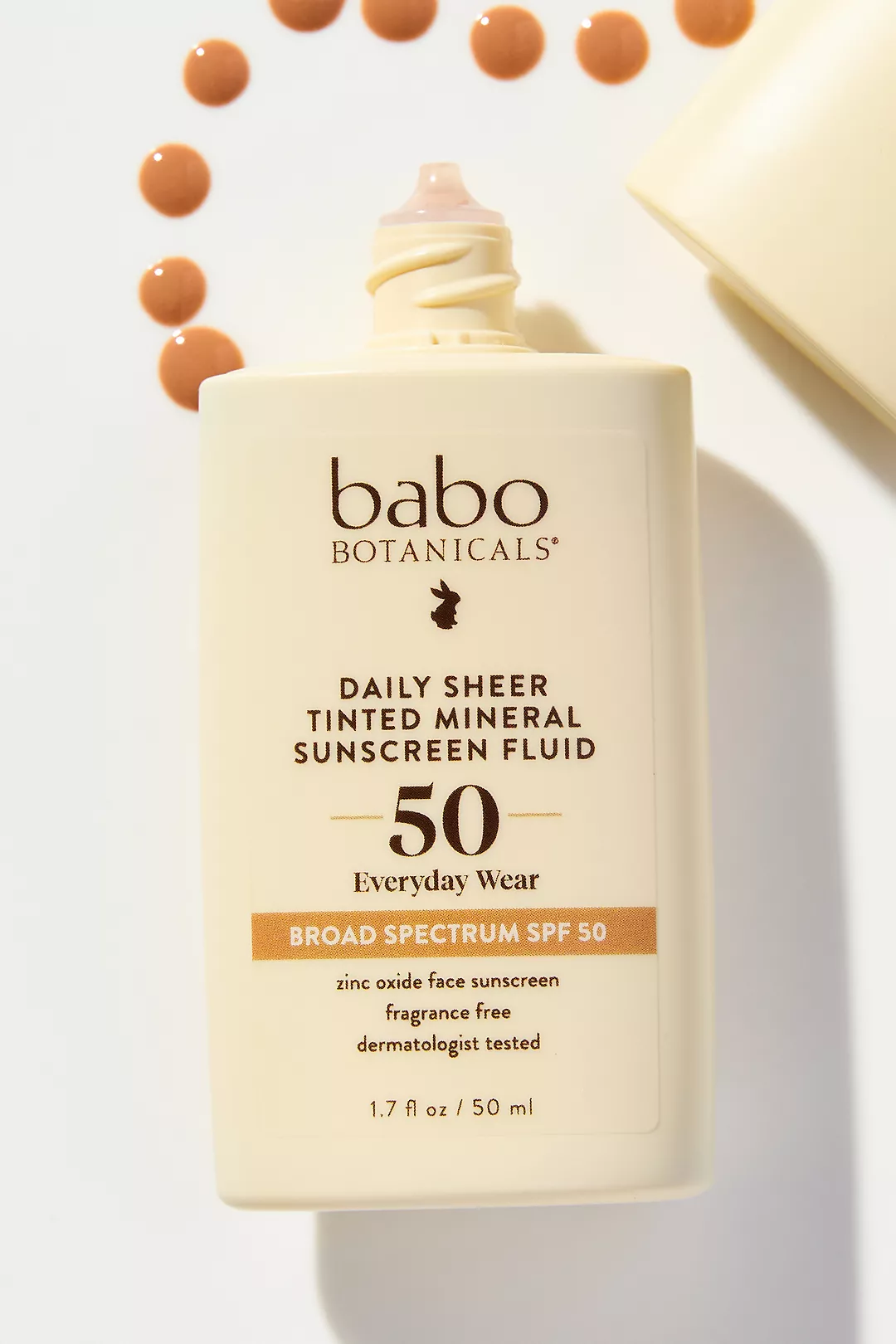 Babo Botanicals SPF 50 Daily Sheer Fluid Tinted Sunscreen Lotion