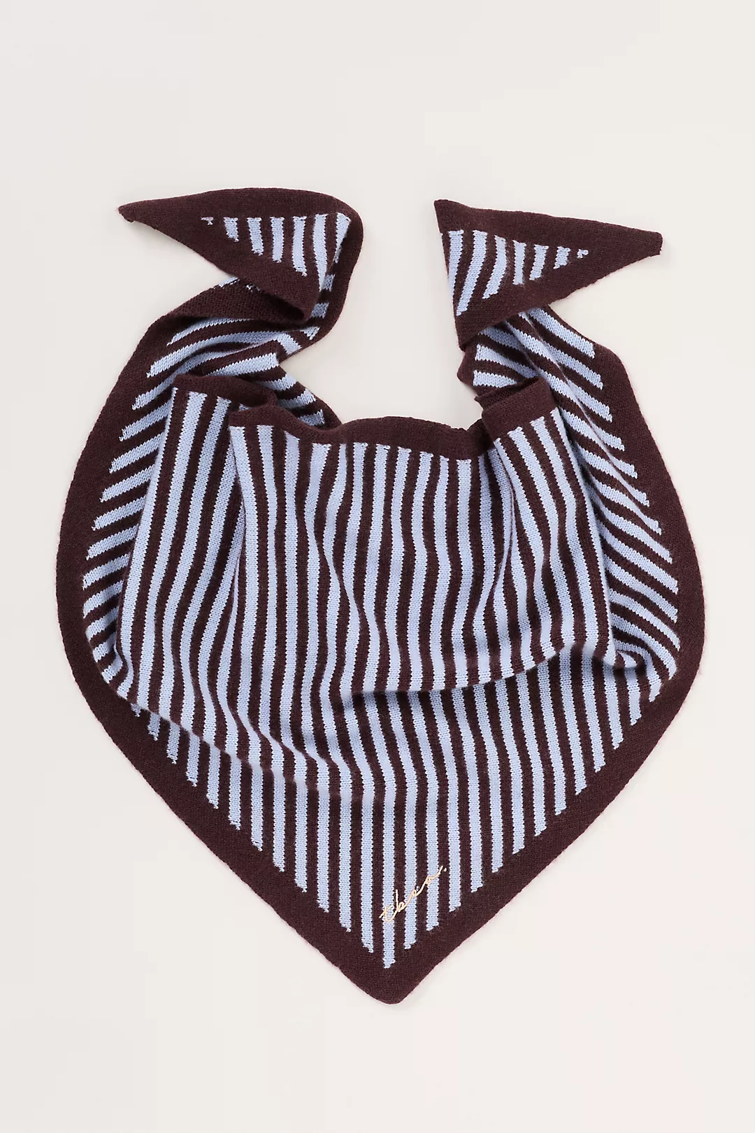 TBCo Stripe Triangle Wool Scarf
