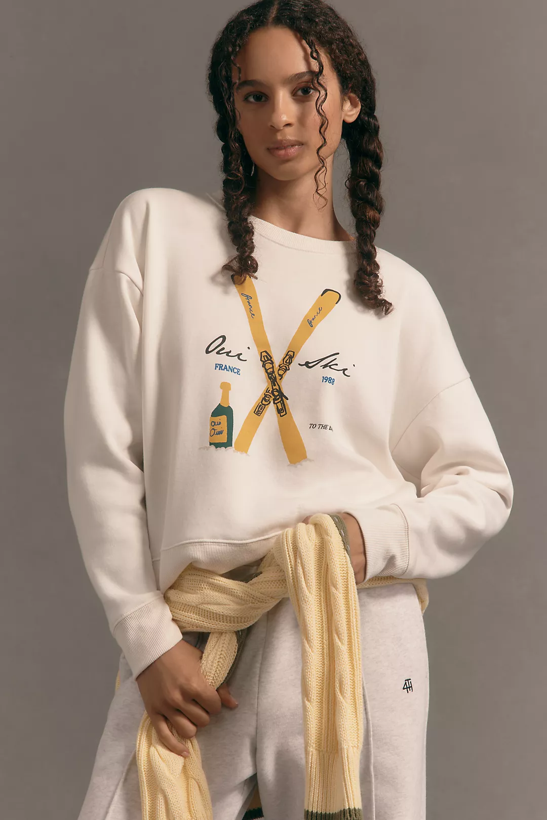 Maeve x Jordan Nickson Ski Club Graphic Sweatshirt