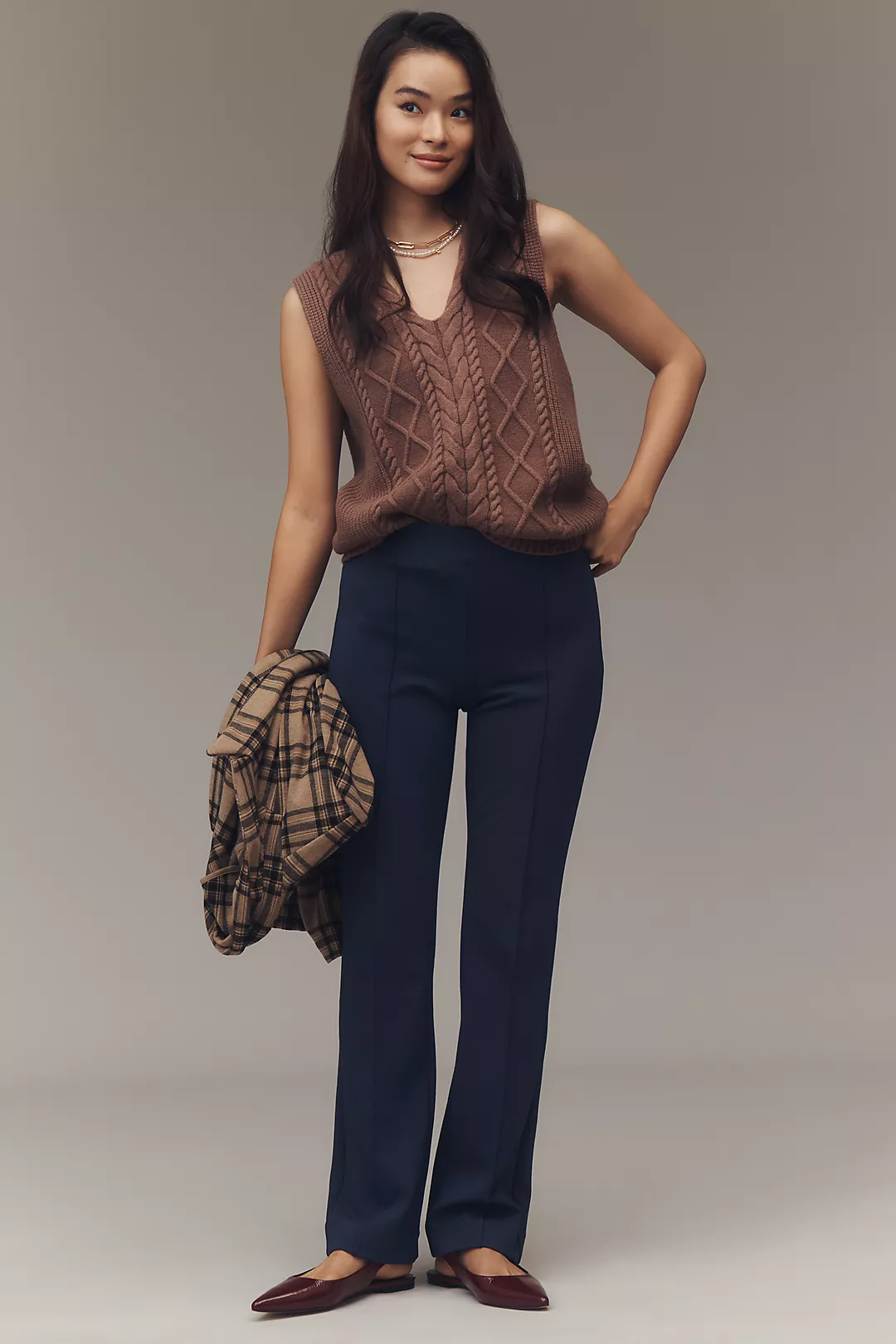 The Poppy Kick-Flare Full-Length Pull-On Pants by Maeve