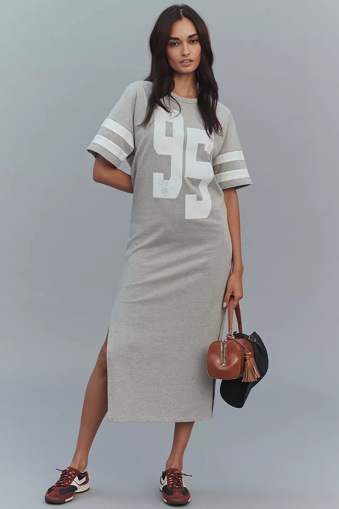 Daily Practice Short-Sleeve Graphic Midi Dress
