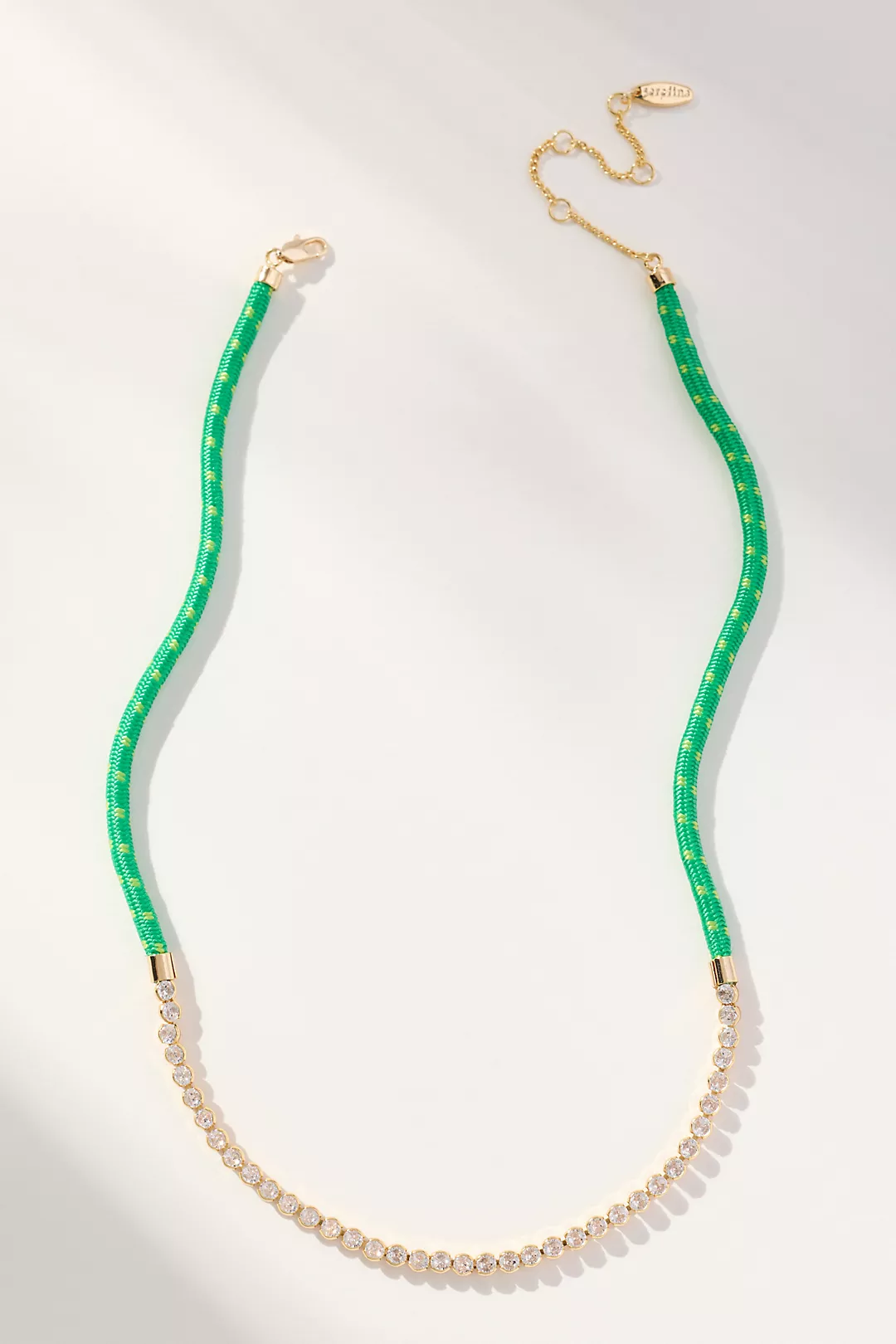 Delicate Corded Crystal Necklace