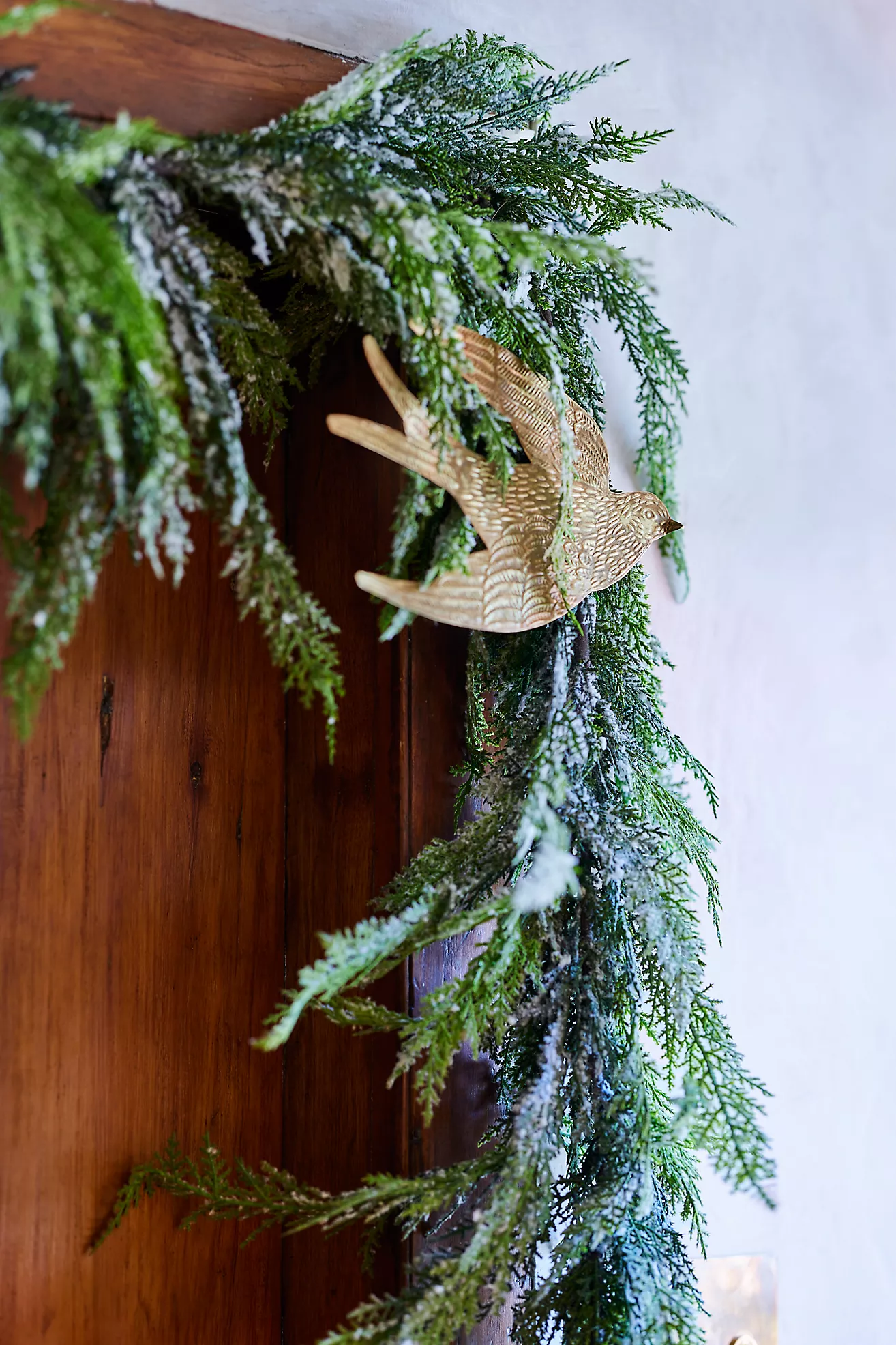 Golden Bird Ornaments, Set of 2