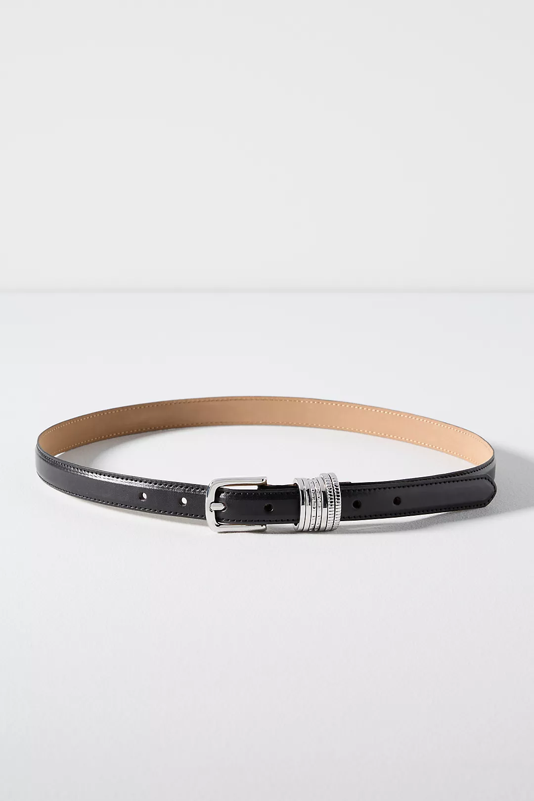 Skinny Multi-Keeper Leather Belt