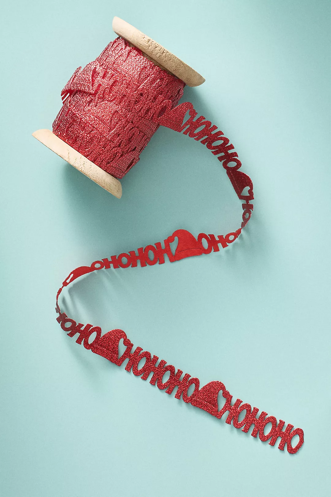 Ho Ho Ho Text Gift Ribbon