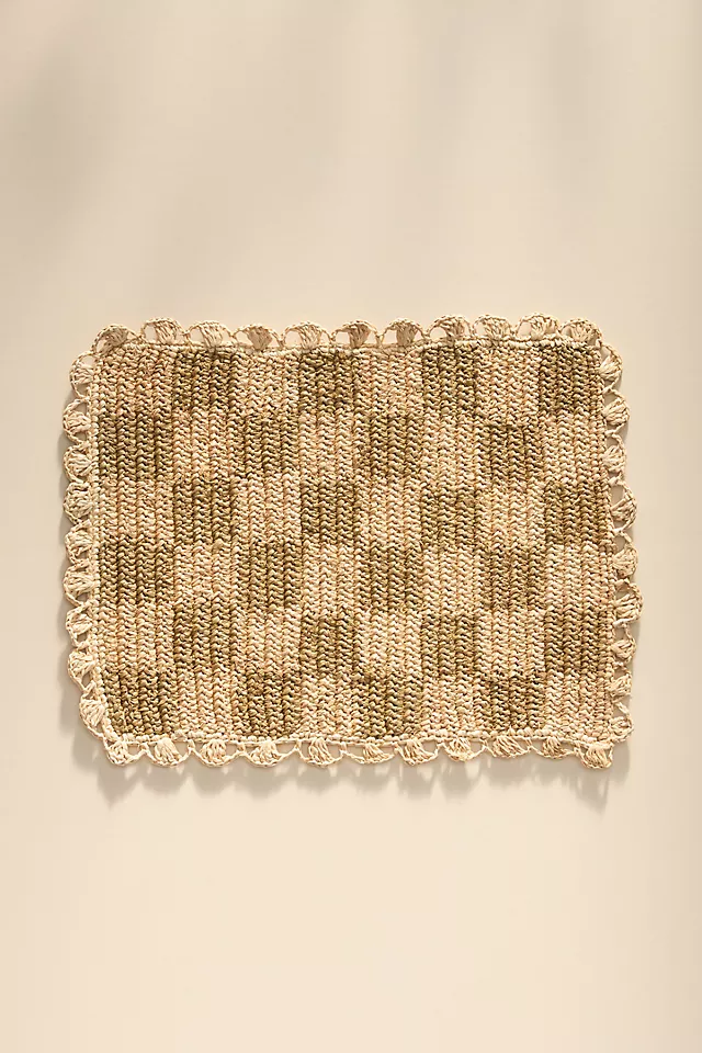 Handwoven Checkered Placemat