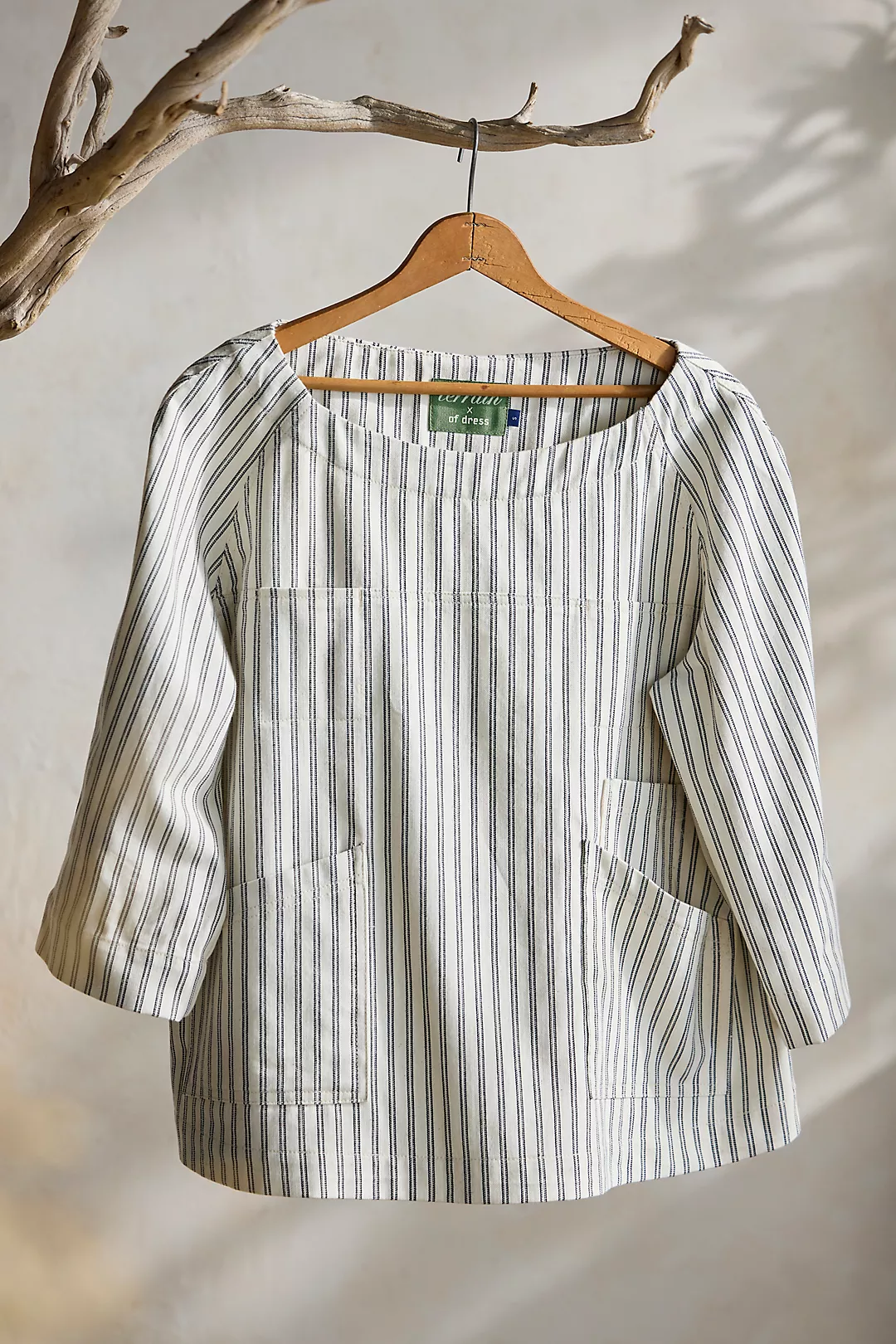 Terrain x Of Dress Gardening Smock, Ticking Stripe