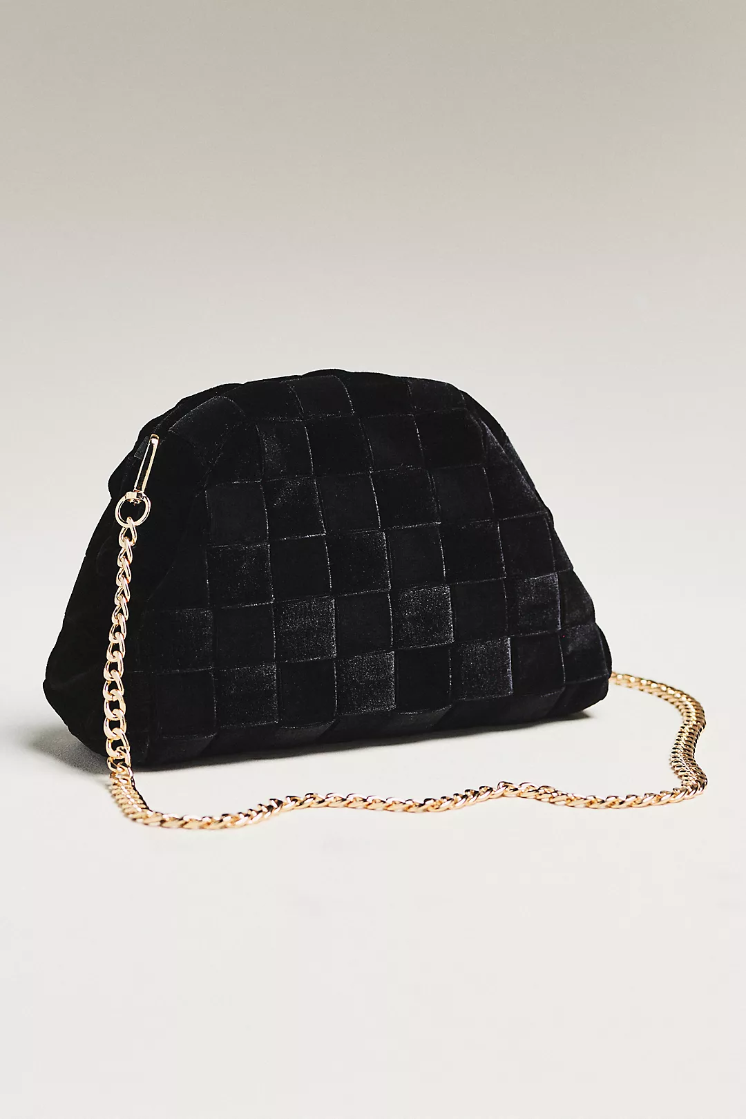 Thick Velvet Woven Clutch