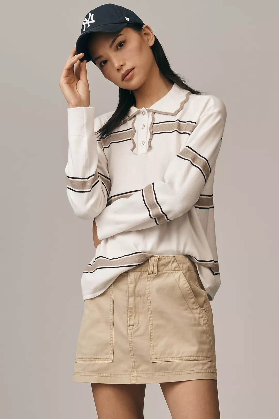 Design History x Maeve Scallop-Collar Sweater