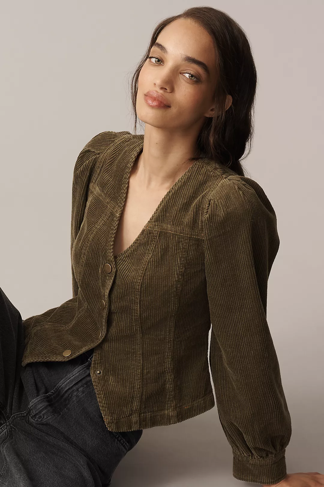 Jacquie The Label Sylvie Buttondown Blouse