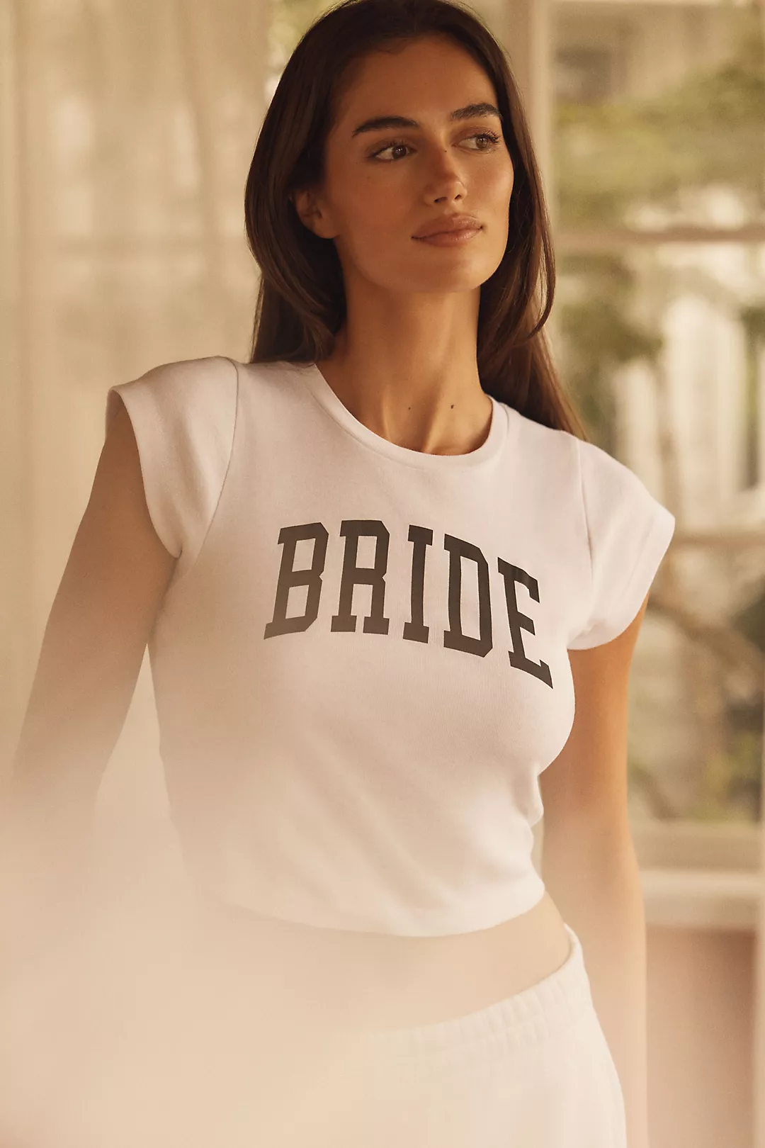 By Anthropologie Weddings Bride Baby Tee