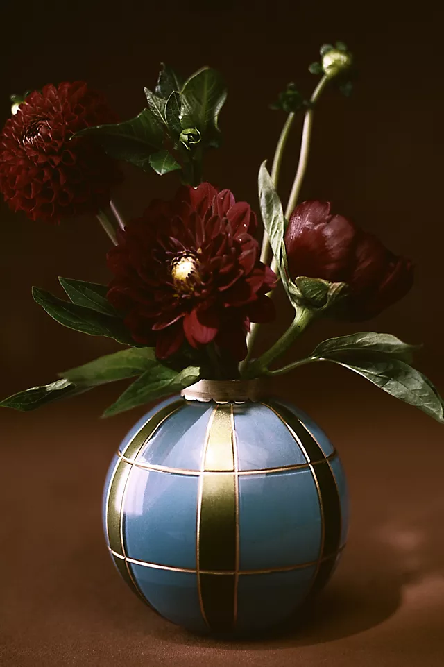 Holiday Round Ornament Vase