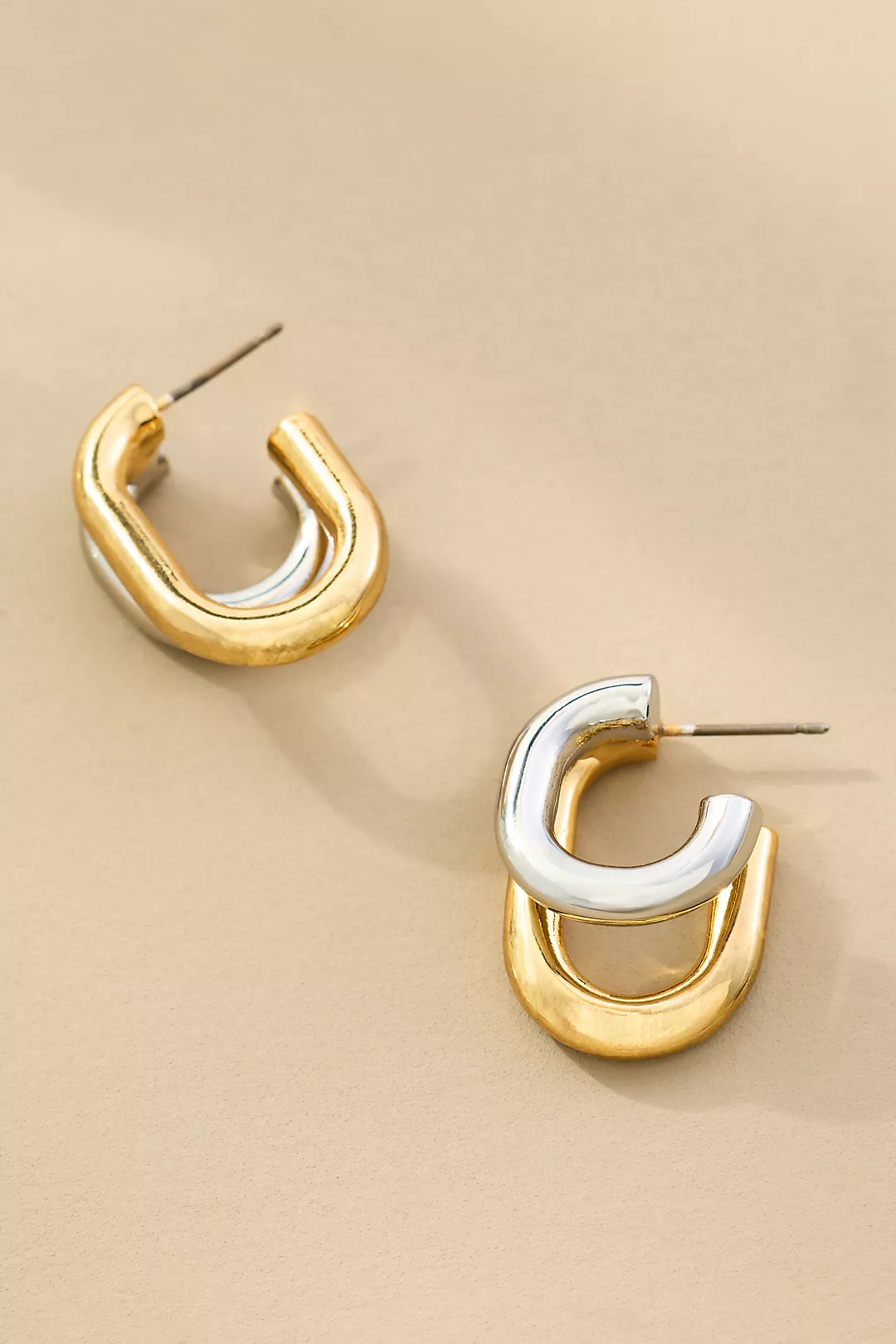 Stacked Double-Hoop Earrings