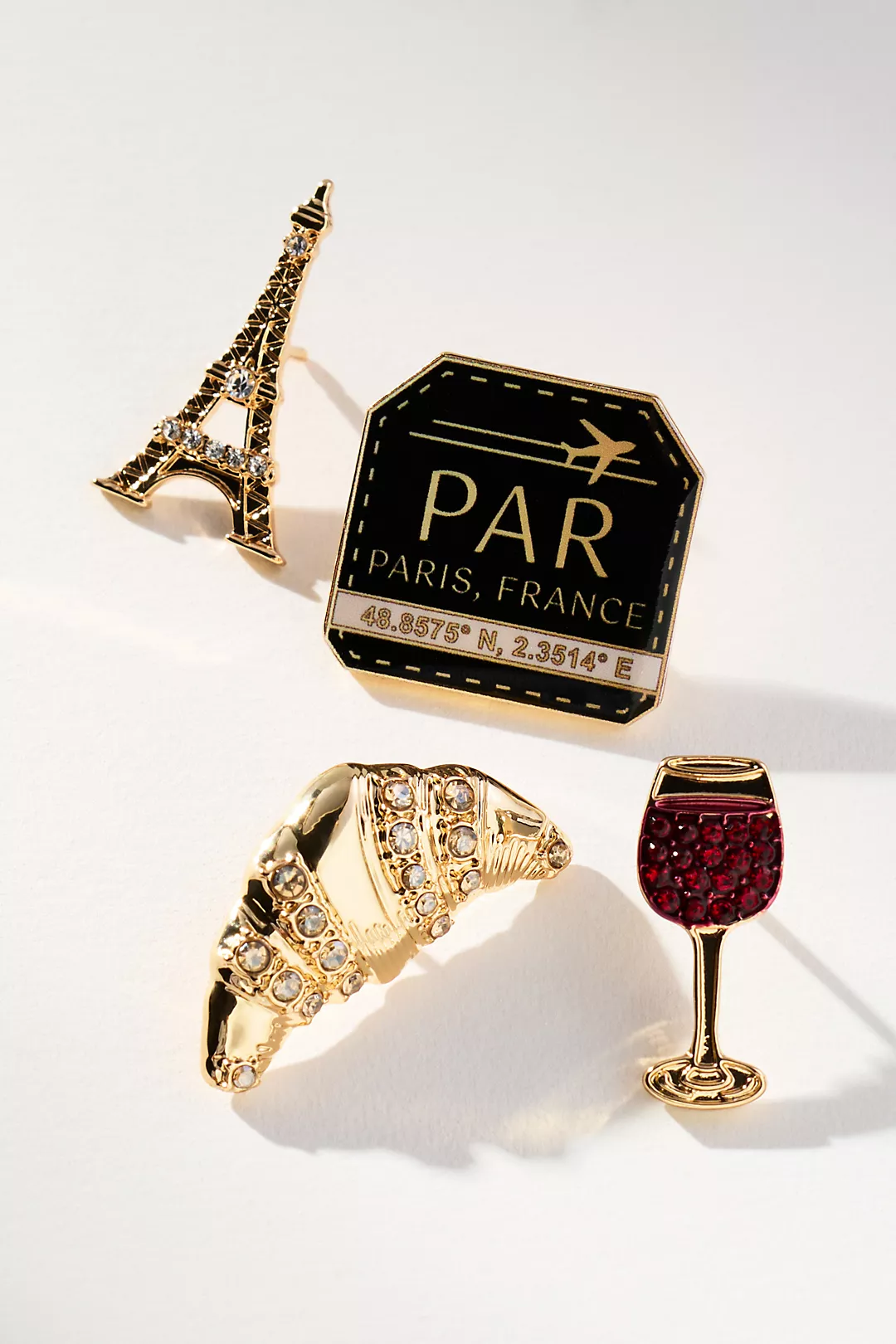 City Brooches, Set of 4