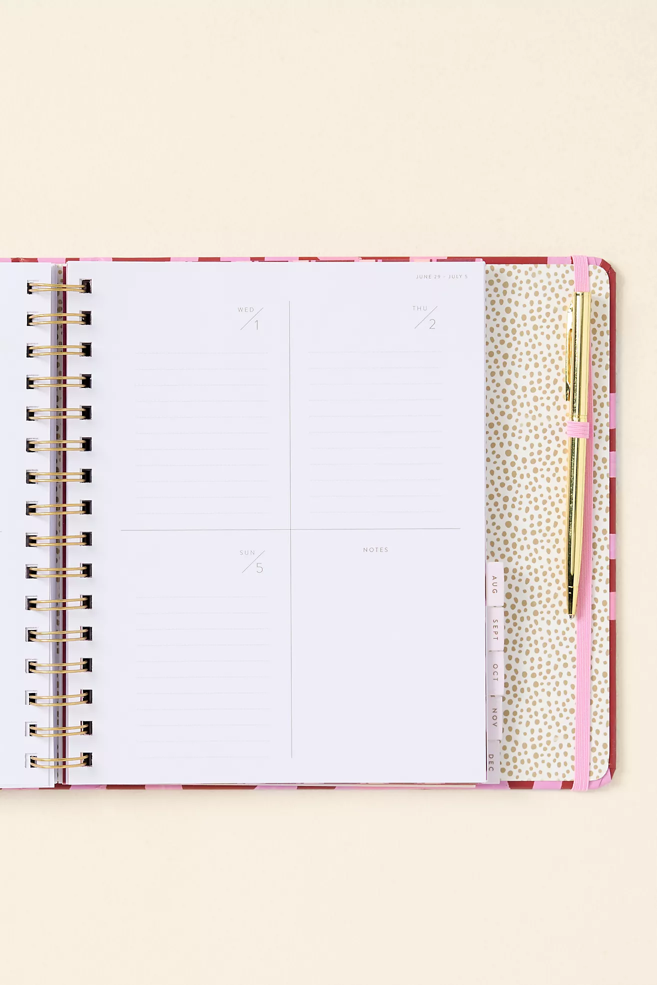Magenta 2026 Squiggle Hardcover Planner