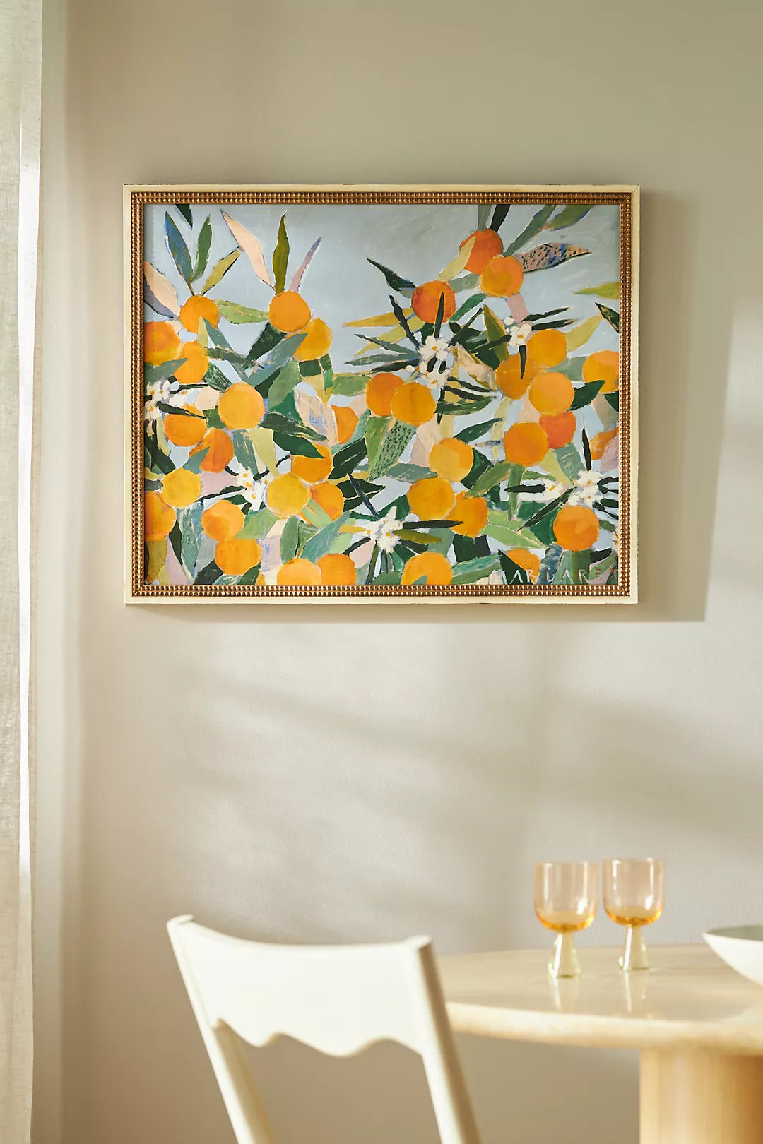 Dusty Blue Fruit Wall Art