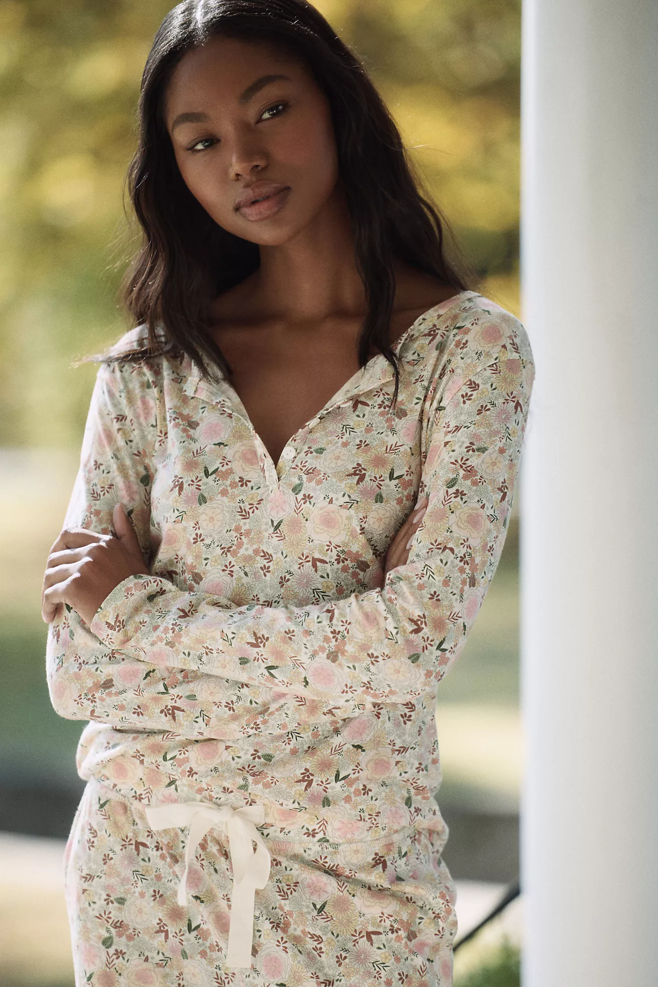 Papinelle Meribel Knit Henley Top & Pants Set