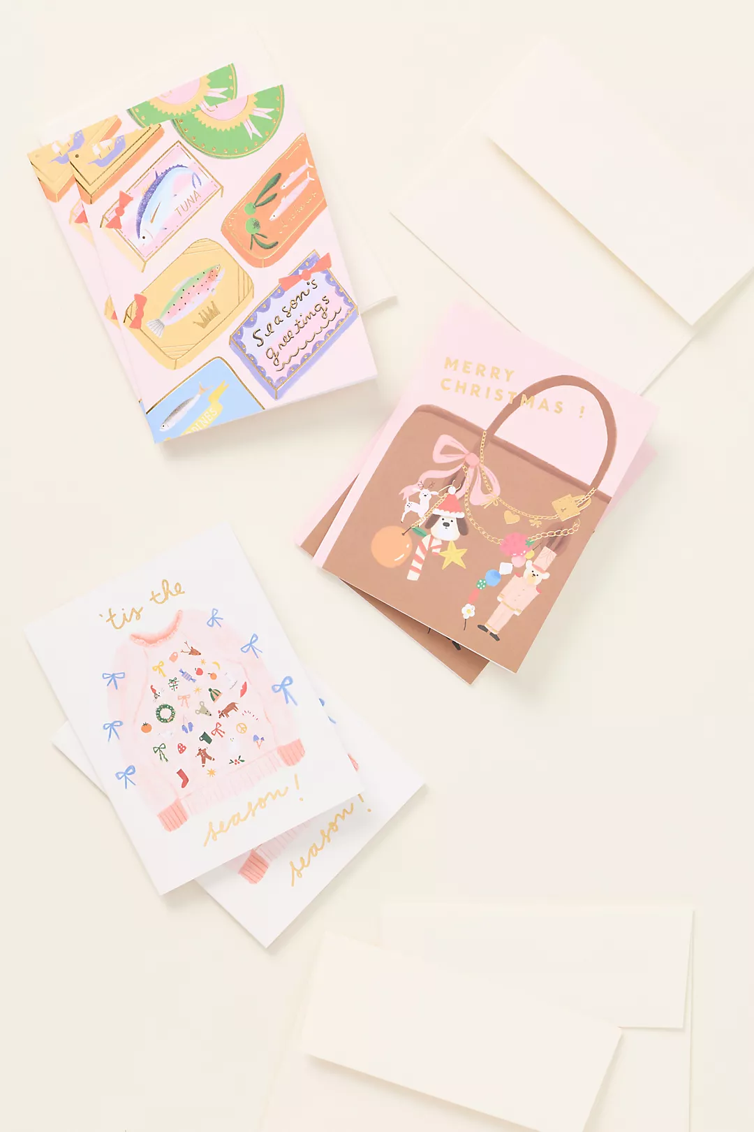 Caroline Suzuki Holiday Charm Greeting Cards, Set of 6