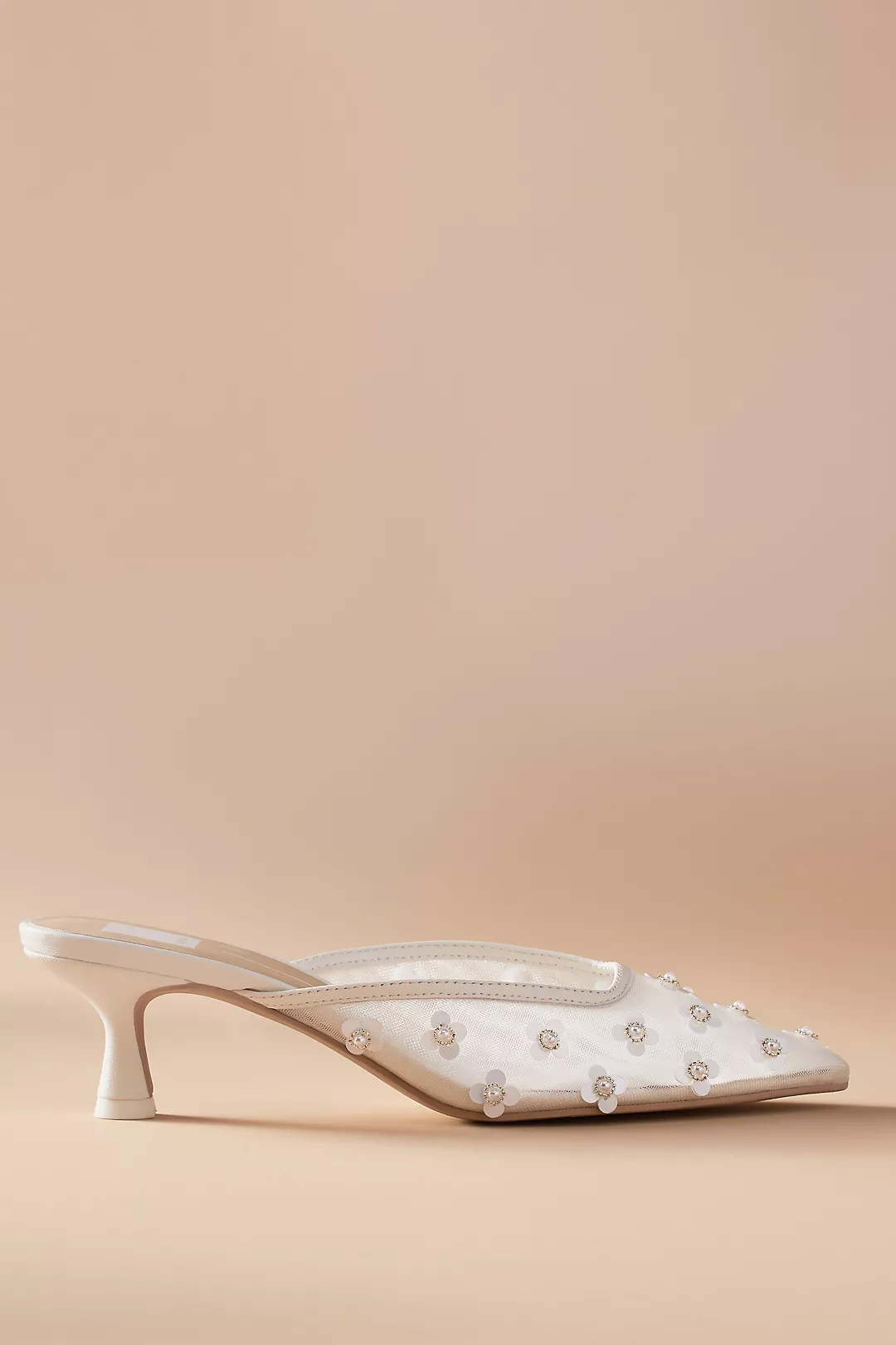 Dolce Vita Clara Pearl Kitten-Heel Mules