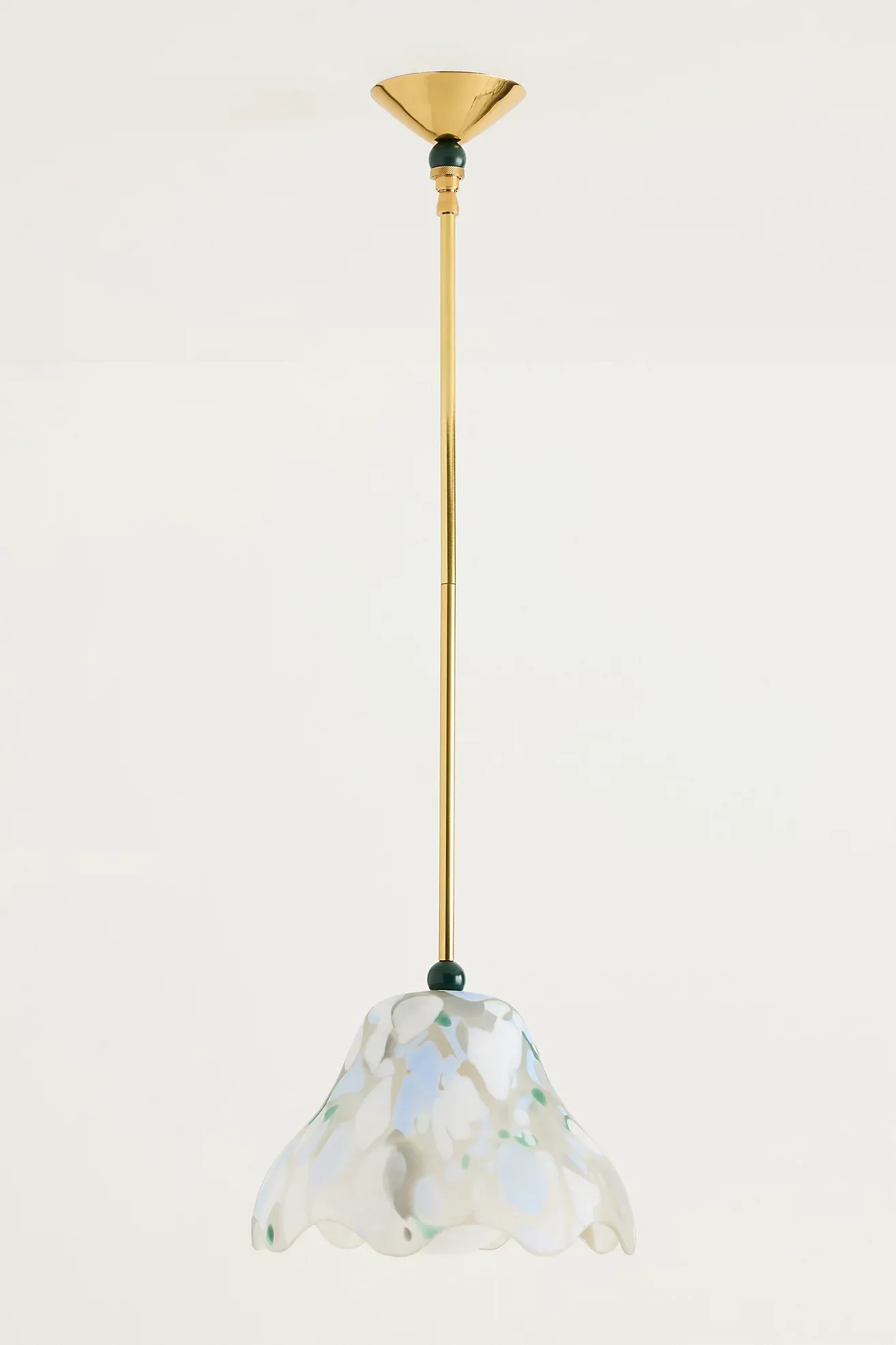 Merve Kahraman Cabinet of Curiosities Glass Wavy Pendant