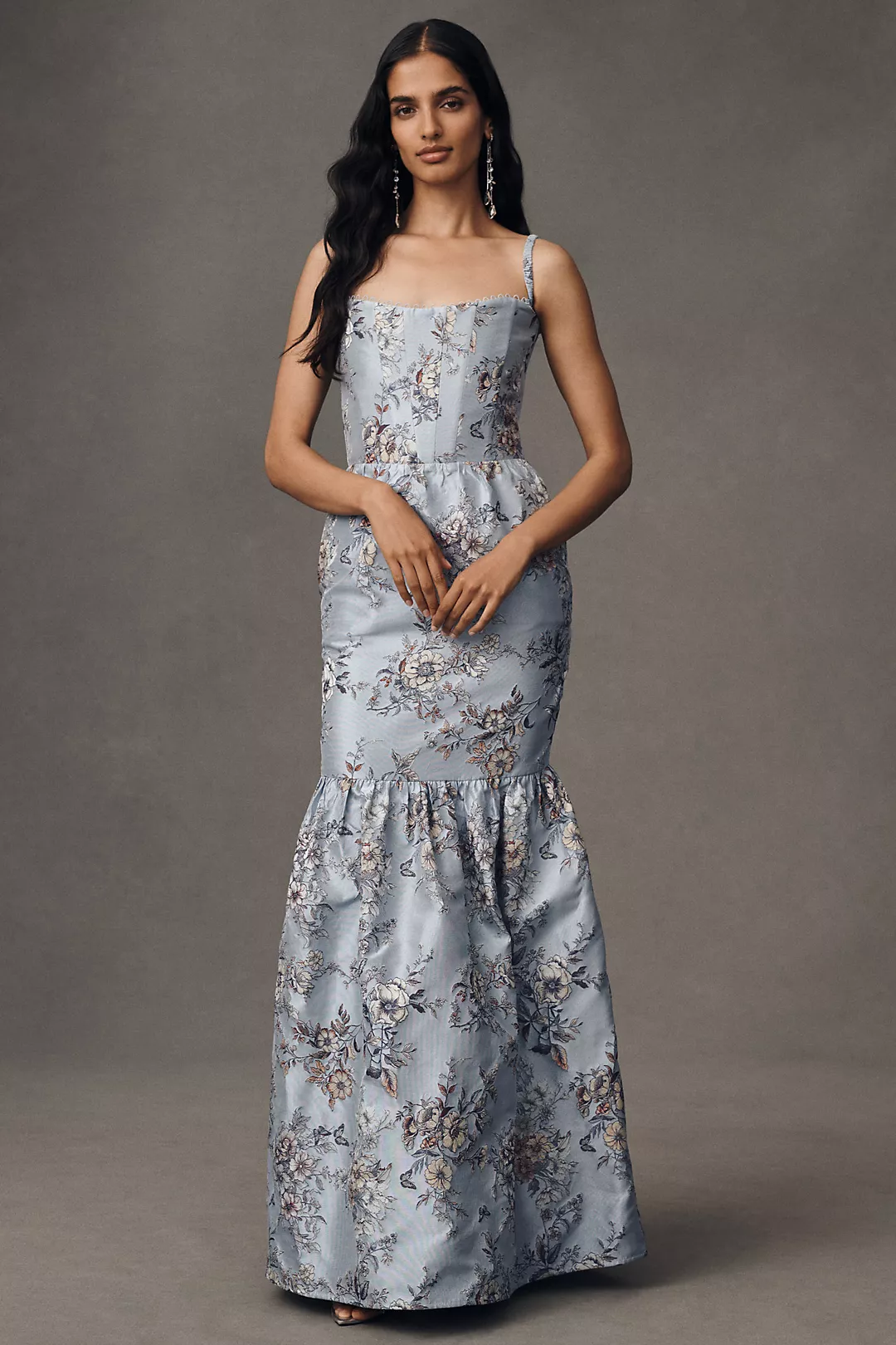 V. Chapman Cherie Brocade Corset Dress