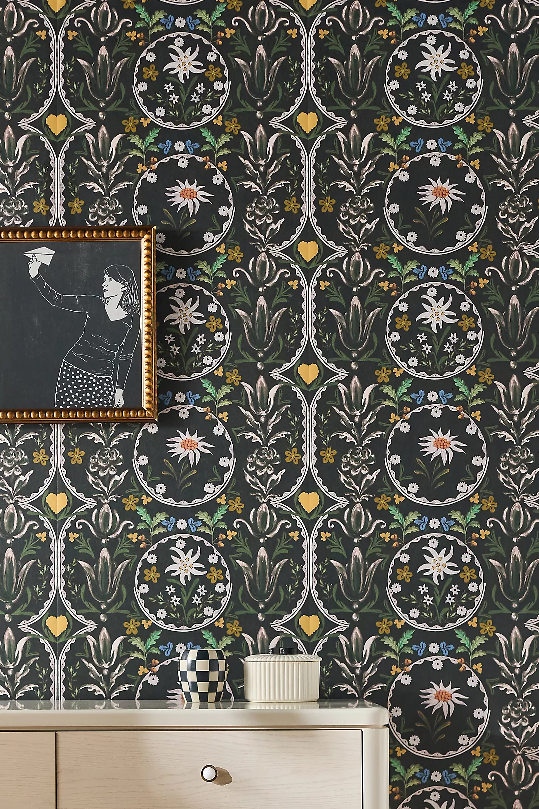 MINDTHEGAP Edelweiss Cypress Floral Wallpaper