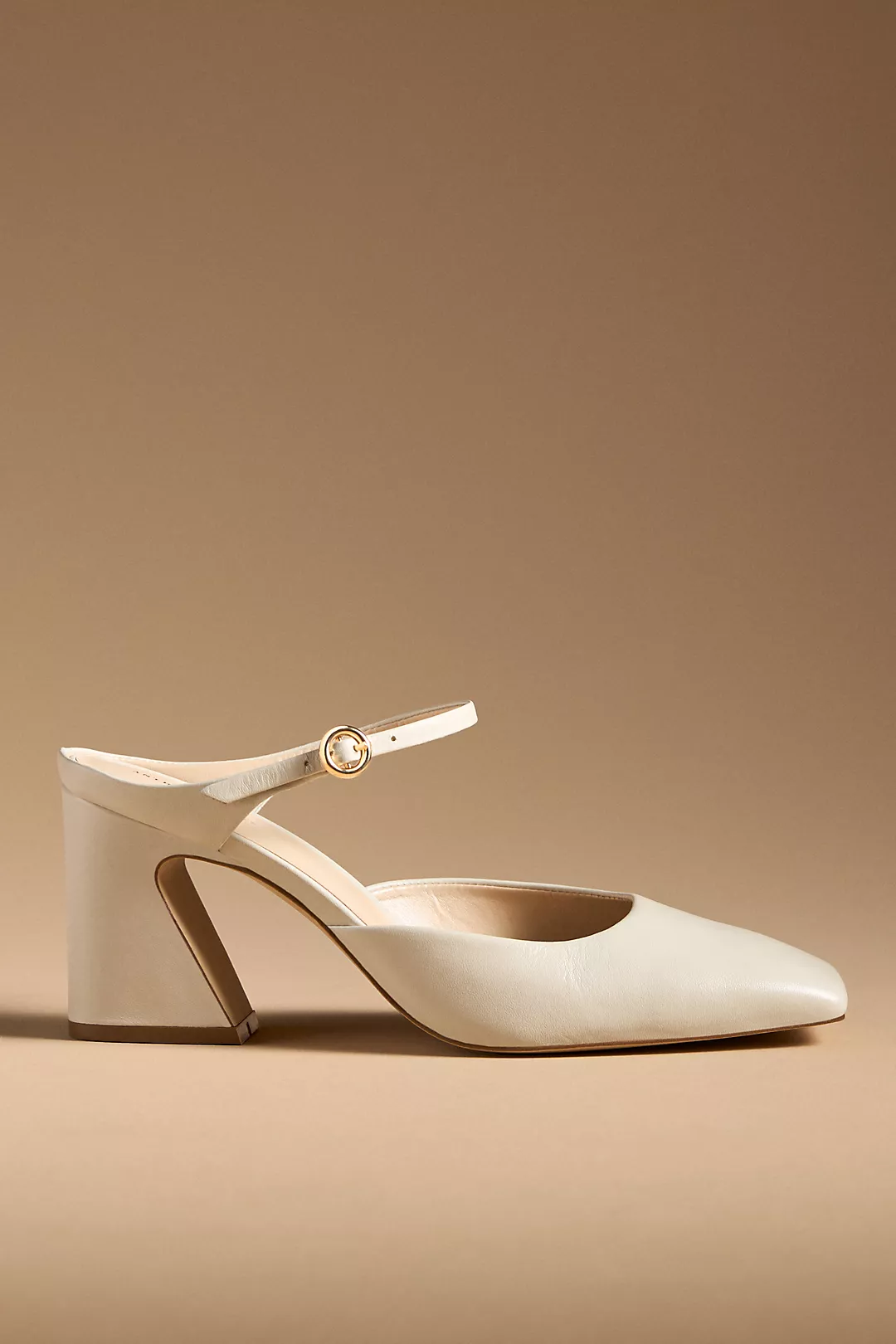 By Anthropologie Square-Toe Mule Heels