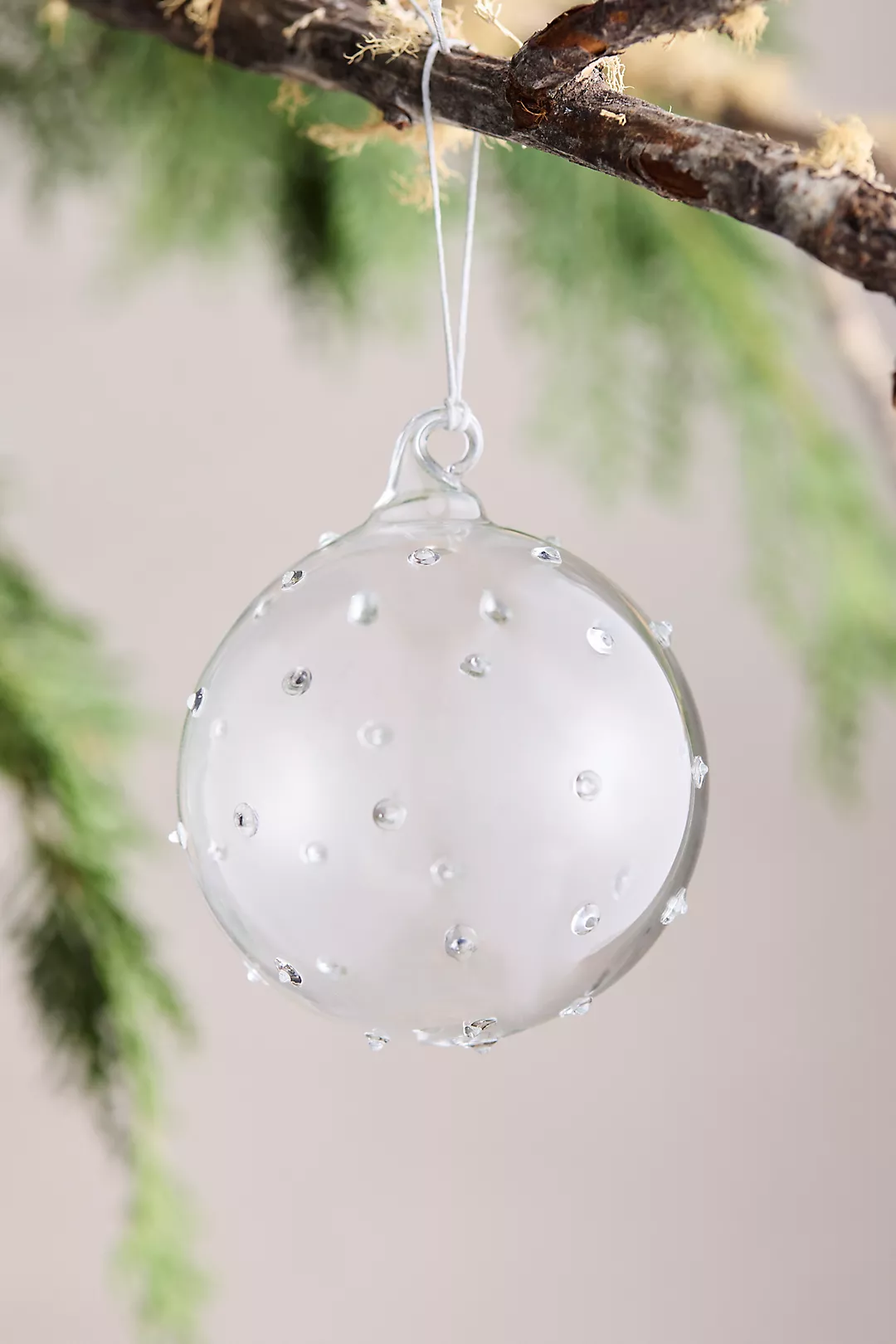 Dimensional Dots Glass Globe Ornament