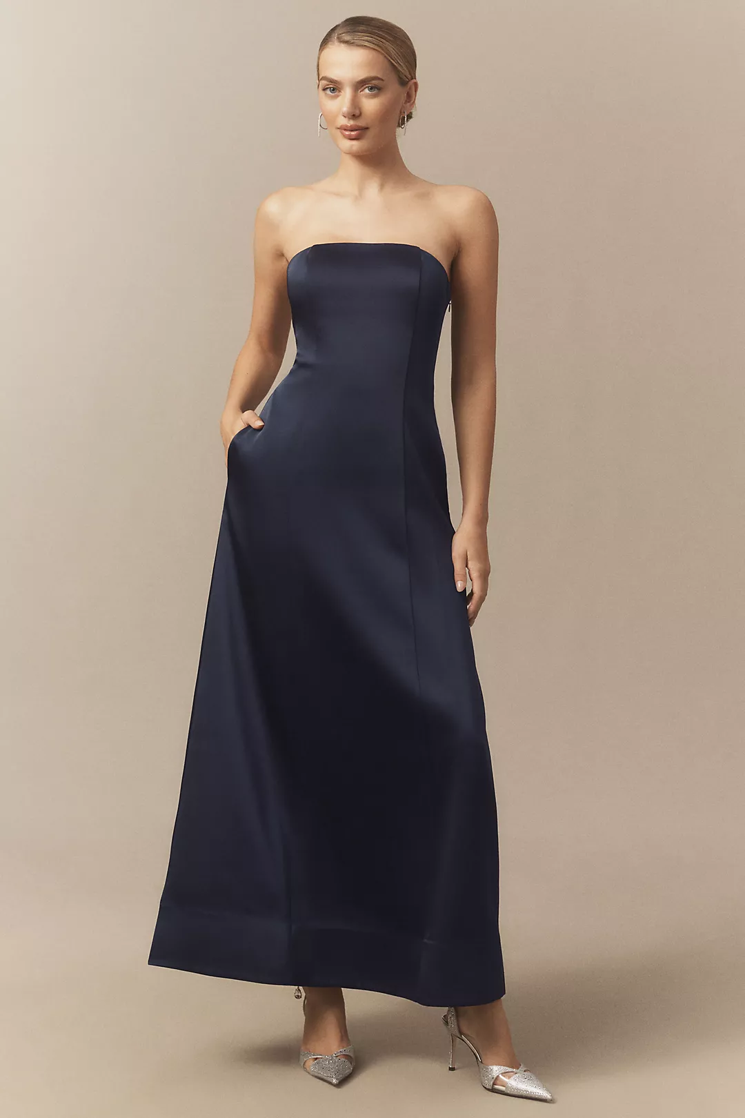 Mare Mare Piper Strapless Fit & Flare Maxi Dress