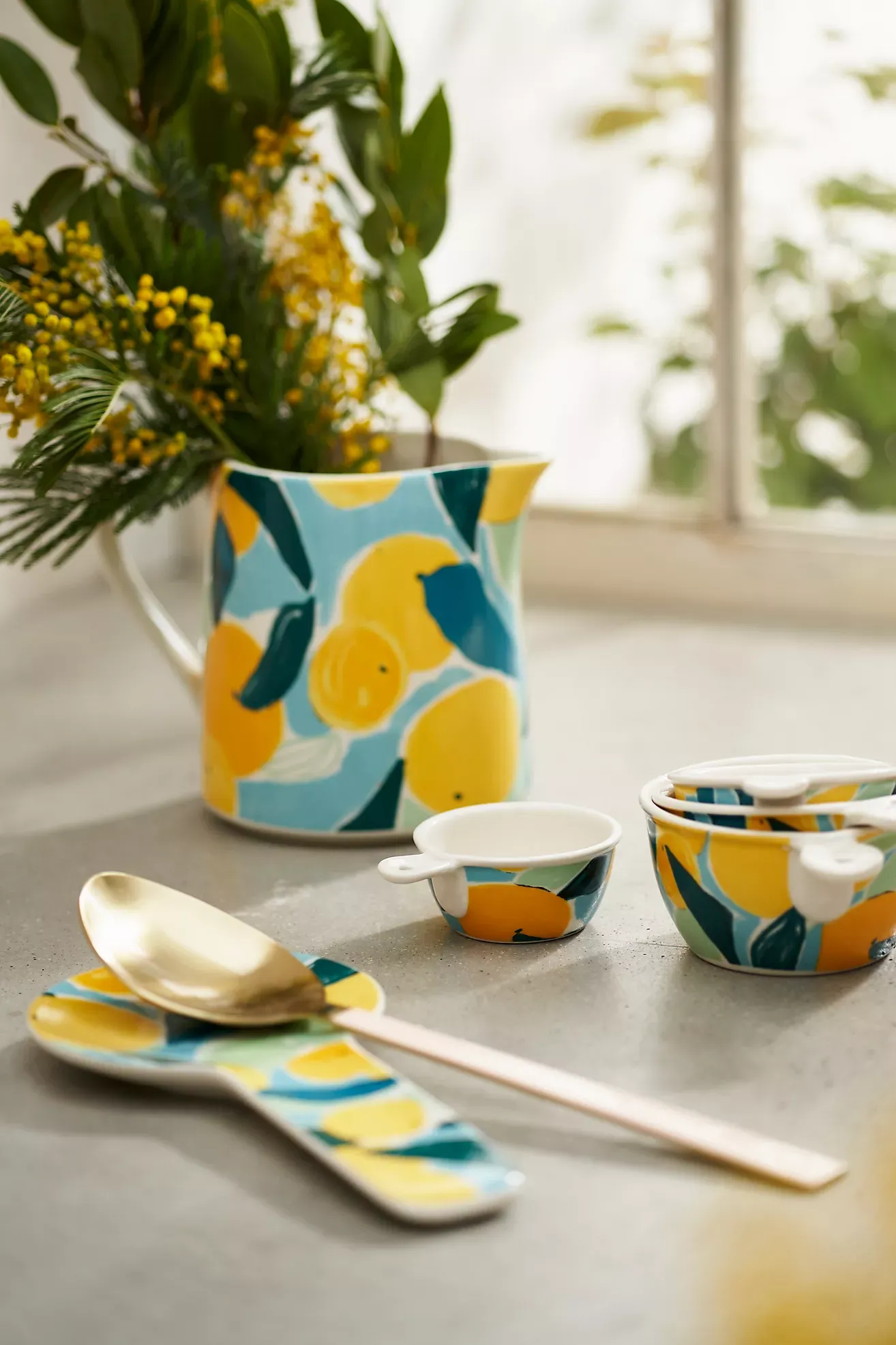 Citrus Grove Stoneware Spoon Rest