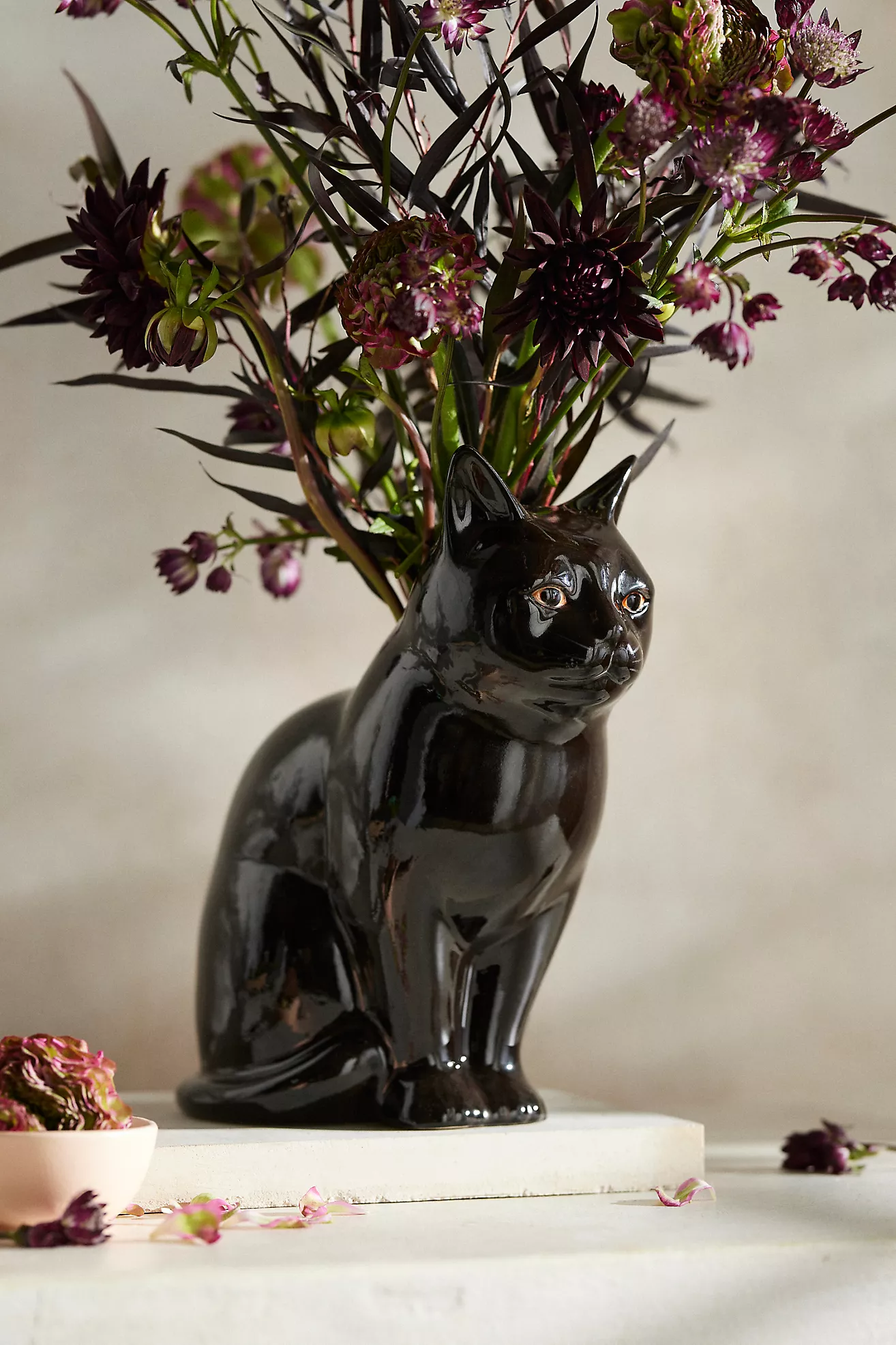 Quail Ceramics Lucky Cat Vase