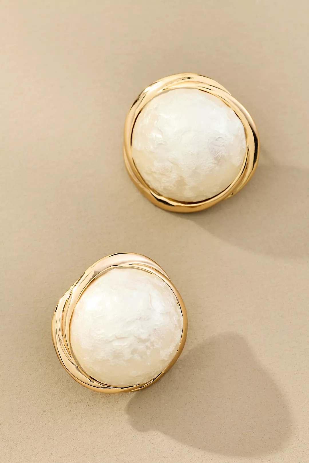 Vintage-Inspired Pearl Post Earrings