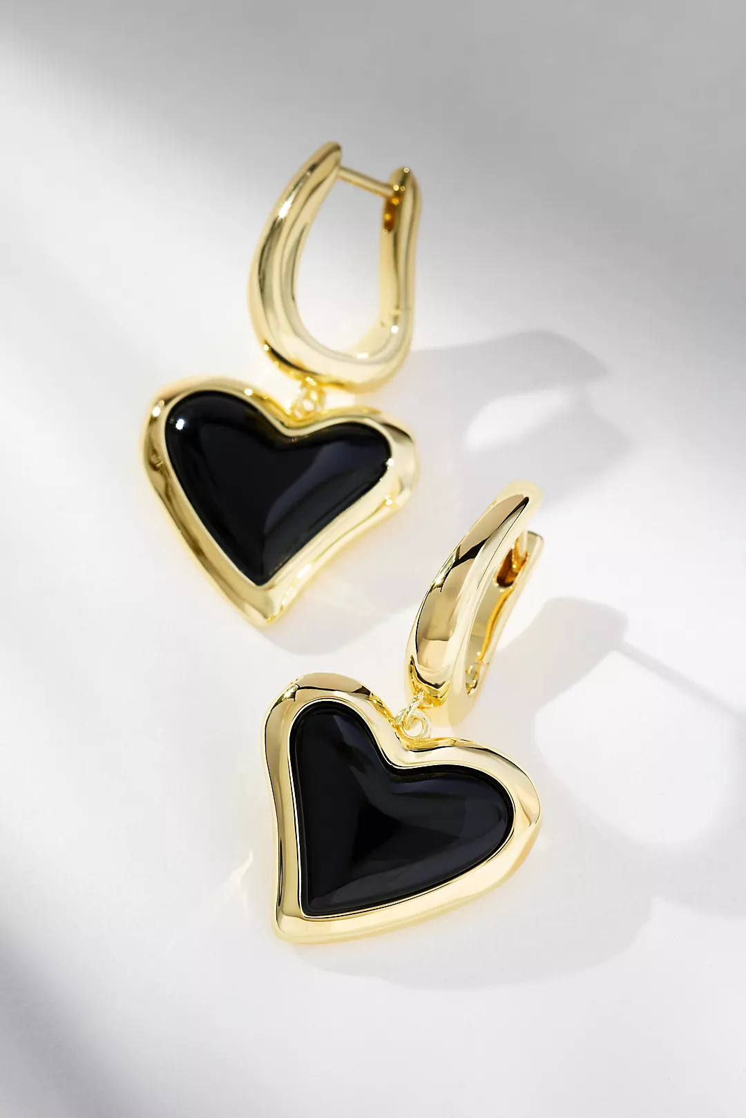 F+H Studios Whitney Heart Charm Earrings