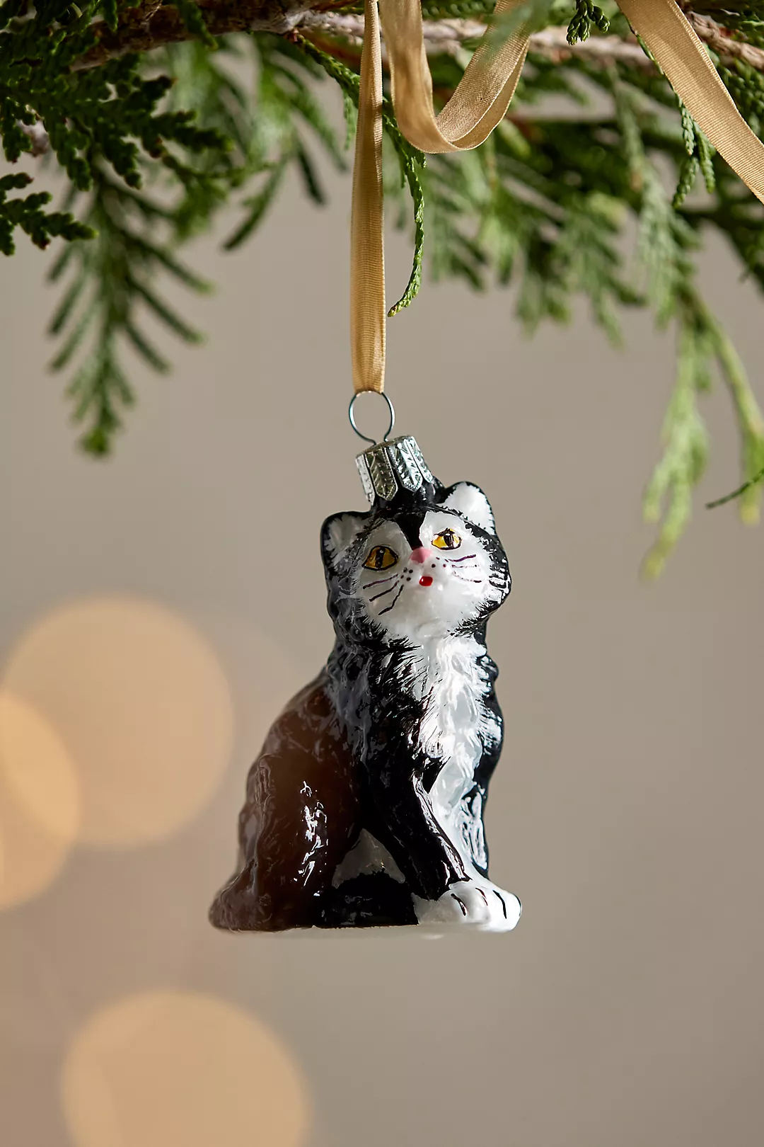 Cat Glass Ornament