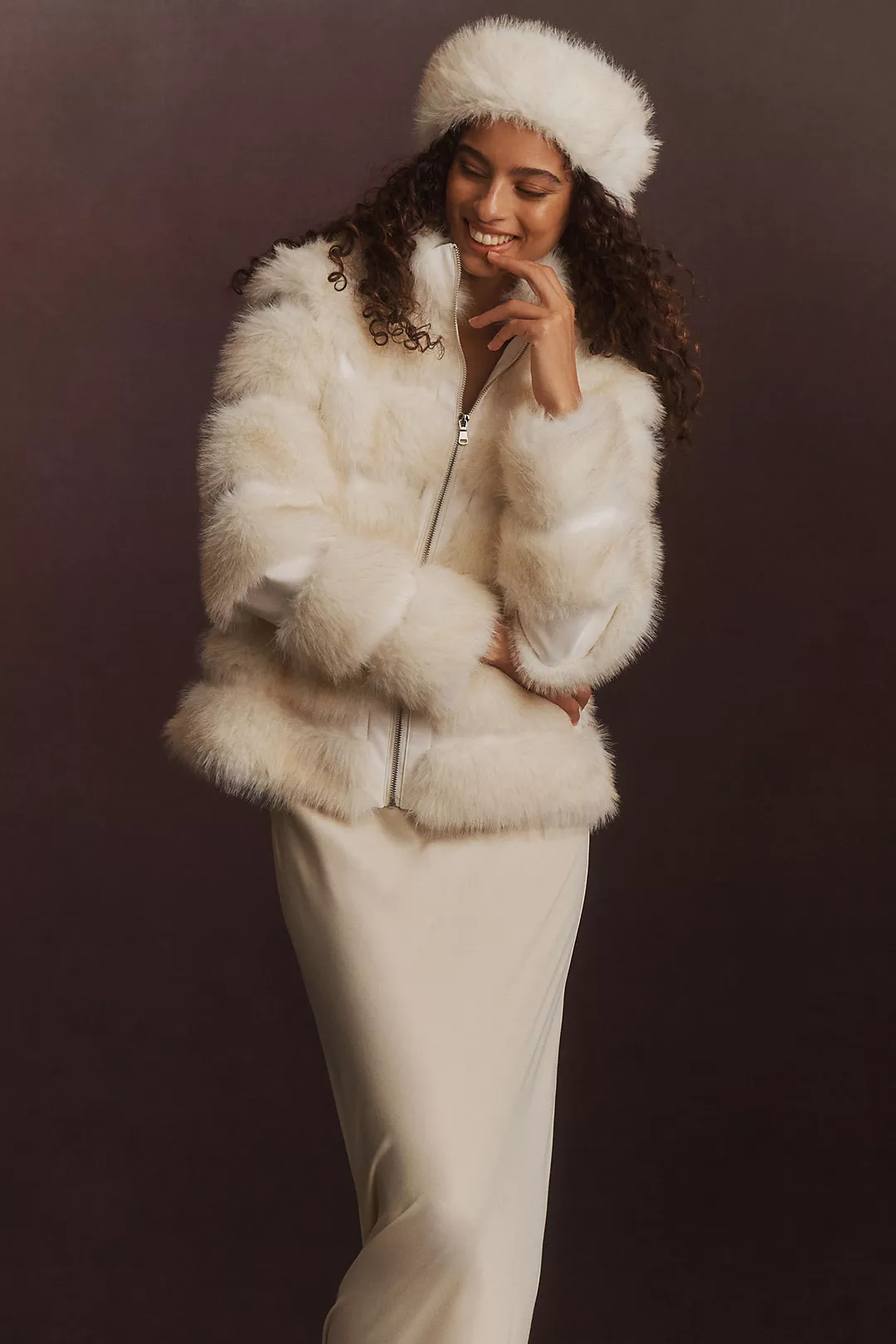 Elliatt Aisling Faux-Fur Jacket